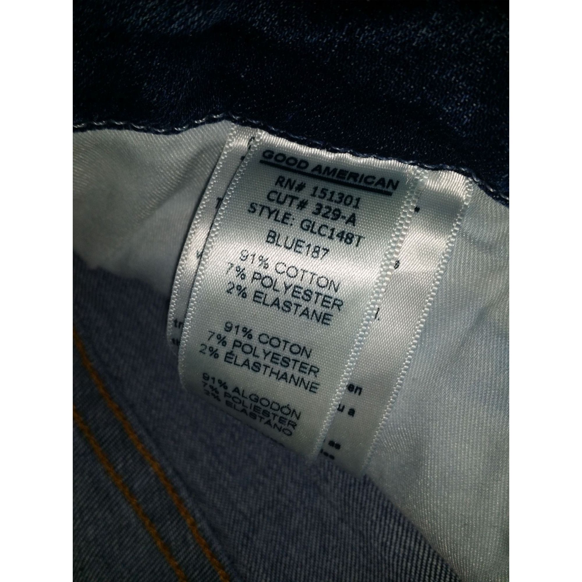 Good American Good American Crop Jeans Women Sz 2/26 Good Legs GLC148T Ski Size 26" / US 2 / IT 38 - 5 Thumbnail