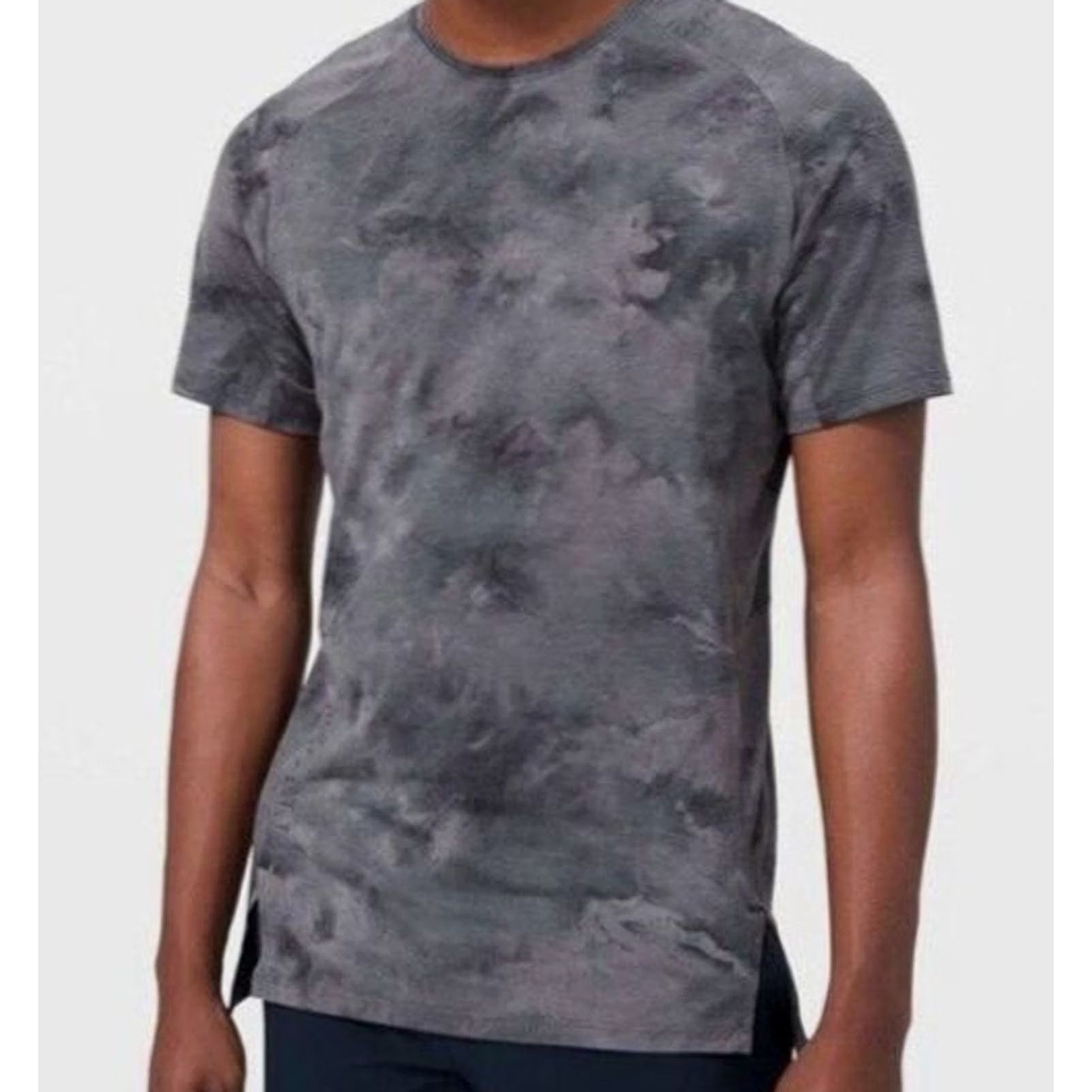 Lululemon Lululemon Men's Always Agile Short Sleeve T-Shirt Diamond Dye Gray XL Shirt Pullover Crew Neck Activewear Modern Sports 90s Mens Size US XL / EU 56 / 4 - 2 Thumbnail