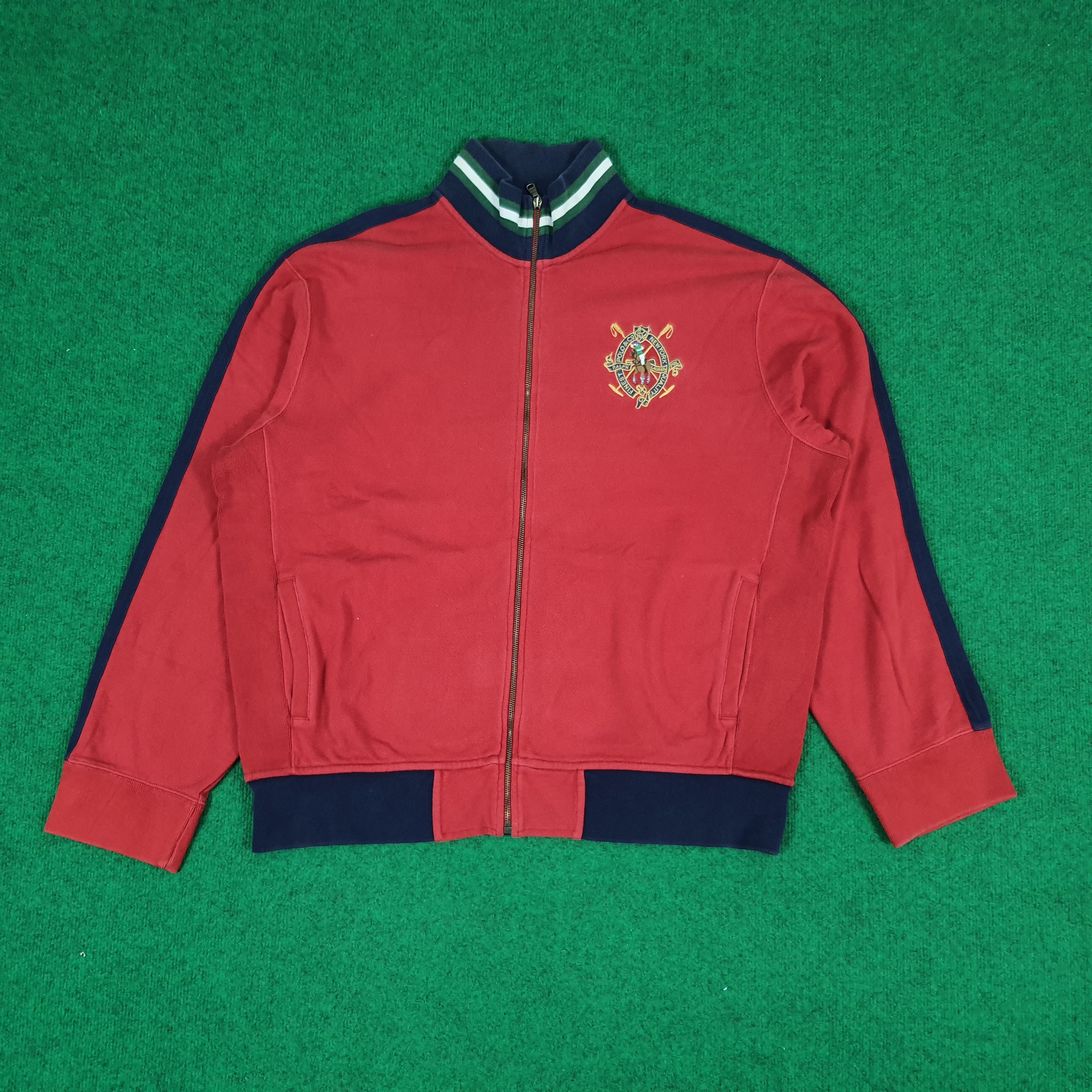 Polo Ralph Lauren Vintage POLO Ralph Lauren Embroidery Logo Zipper Sweatshirt Size US XL / EU 56 / 4 - 1 Thumbnail