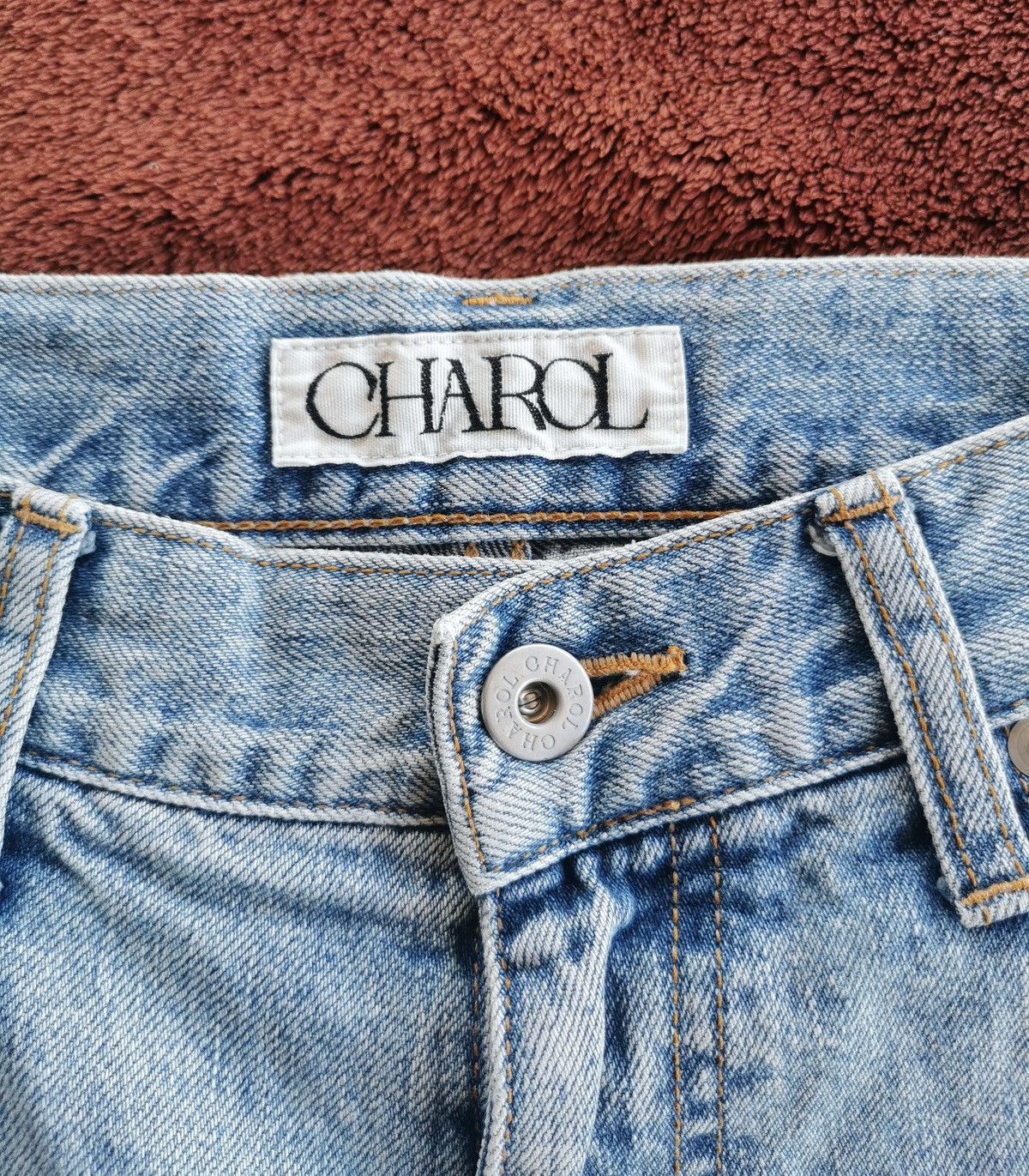 Japanese Brand Charol Hybes Japan Baggy Loose Distressed Denim Jeans Size 26" / US 2 / IT 38 - 6 Thumbnail