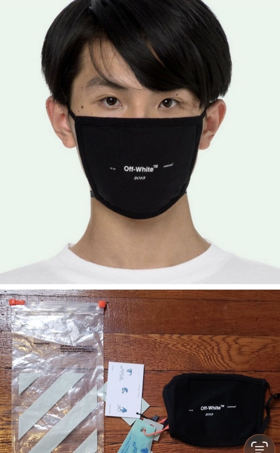 Off-White NWT Off-White Cotton Mask😷 Size ONE SIZE - 4 Thumbnail