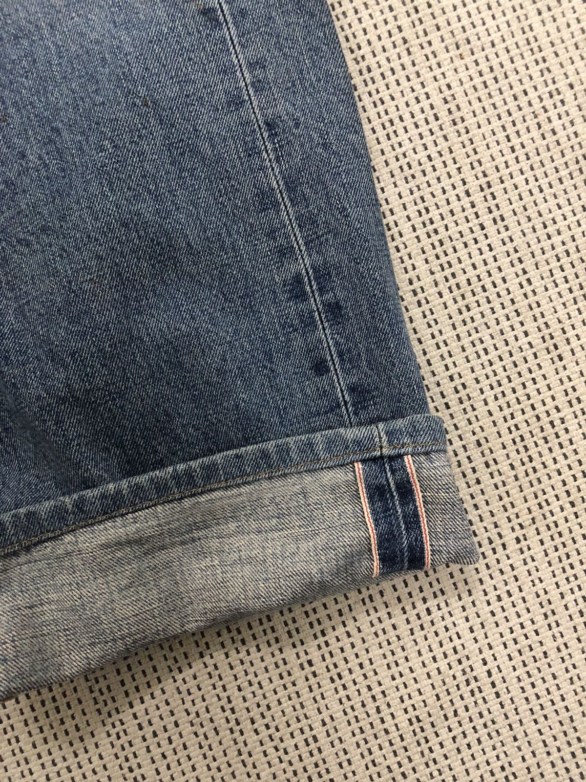 Edwin × Vintage Vintage Selvedge Redline Edwin 505 X w27 Size US 27 - 3 Thumbnail