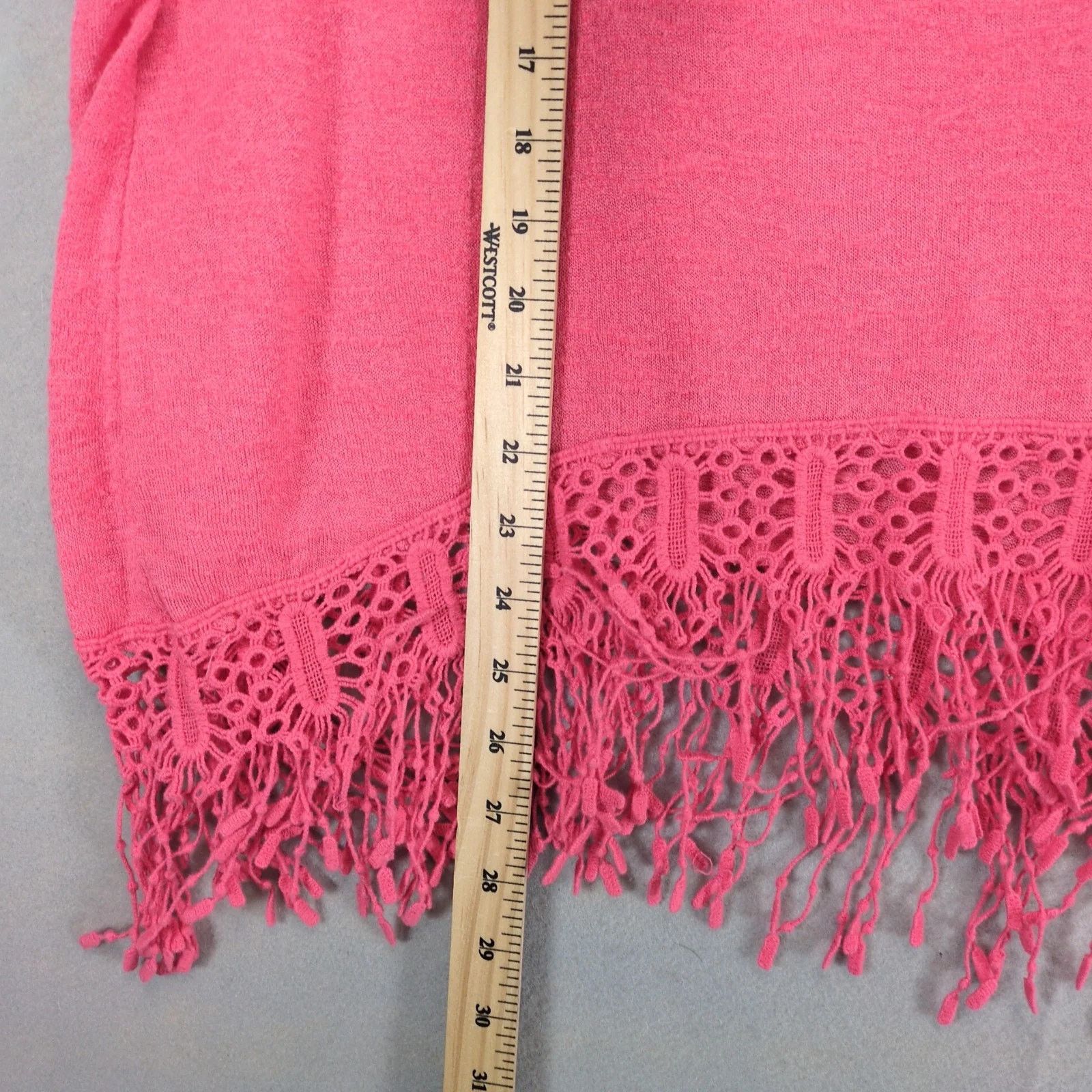 Other Cato Woman Coral Pink Sleeveless Blouse Top Womens 2X Fringe Size XXL / US 16-18 / IT 52-54 - 8 Thumbnail