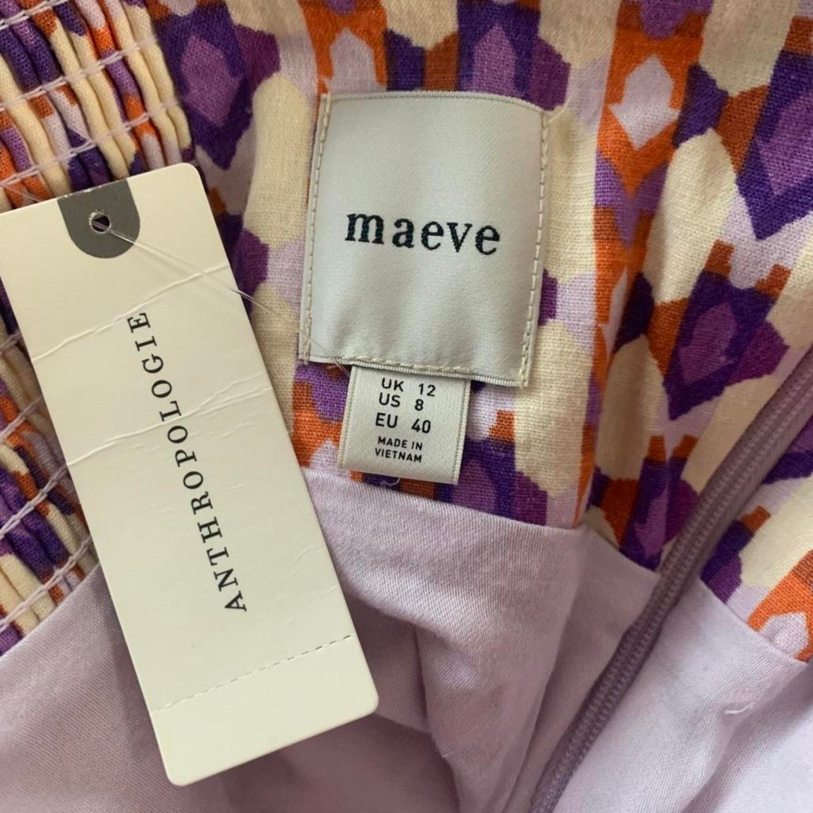 Anthropologie NWT Maeve x Anthropologie Linen Mini Dress - Size 8 Size M / US 6-8 / IT 42-44 - 5 Thumbnail