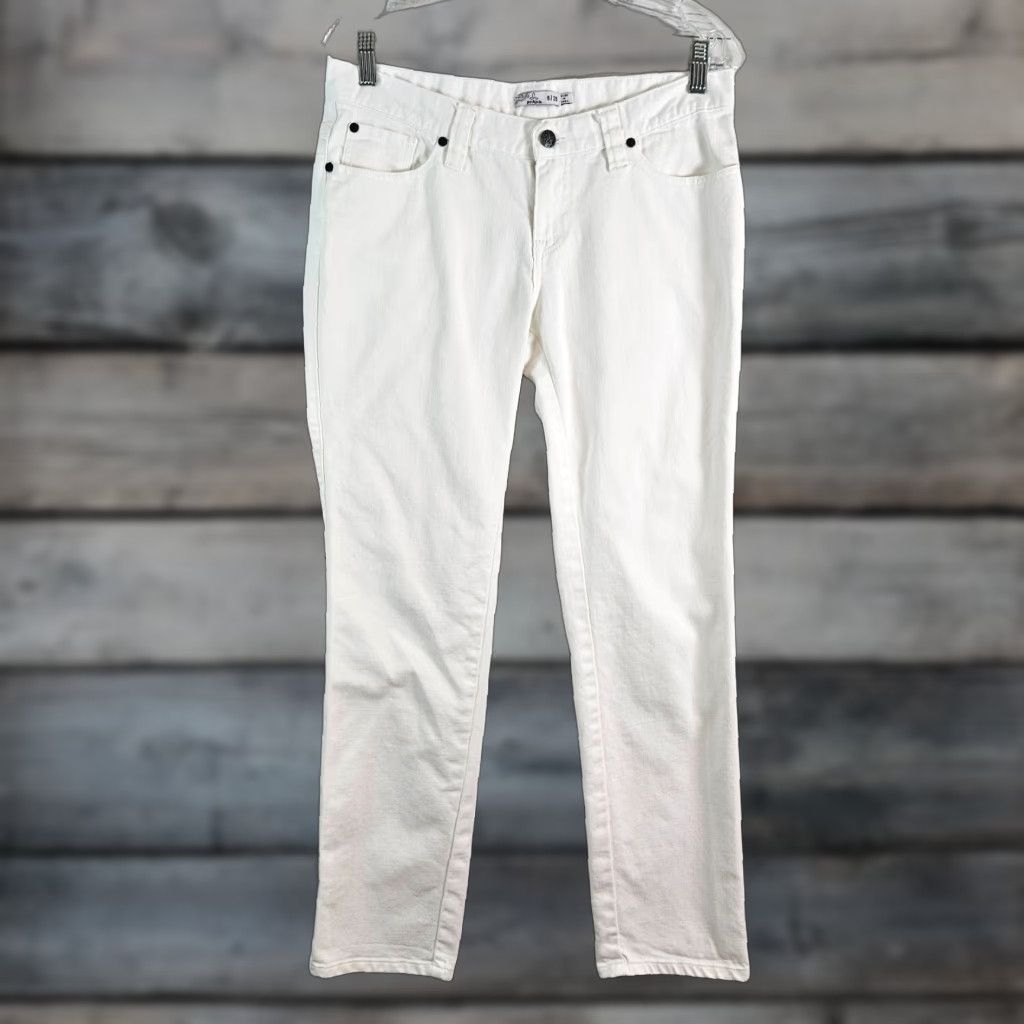 Prana VINTAGE Prana Women's Skinny Jeans Sz 6 White Mid Rise Organic Cotton Size 28" / US 6 / IT 42 - 1 Thumbnail