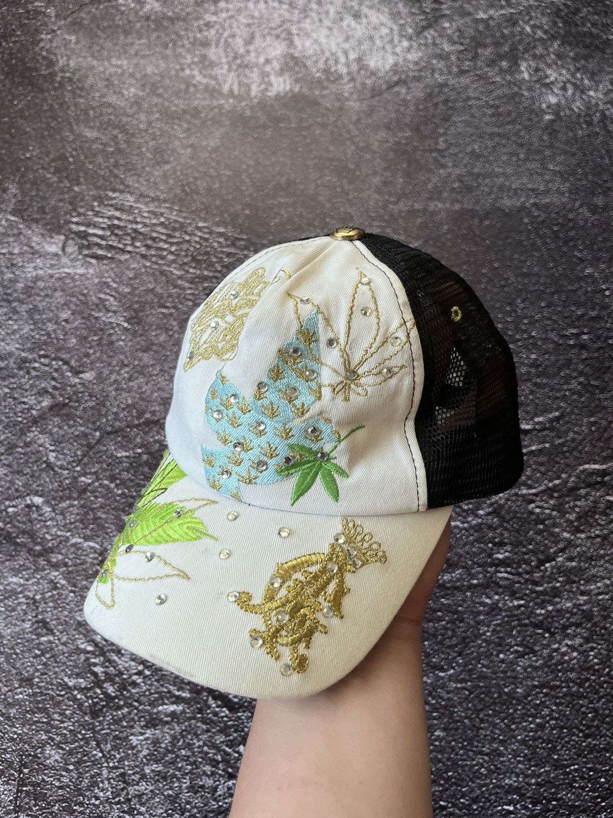 Christian Audigier 💥VERY RARE💥Christian Audigier White Cap Made in USA Size ONE SIZE - 1 Thumbnail