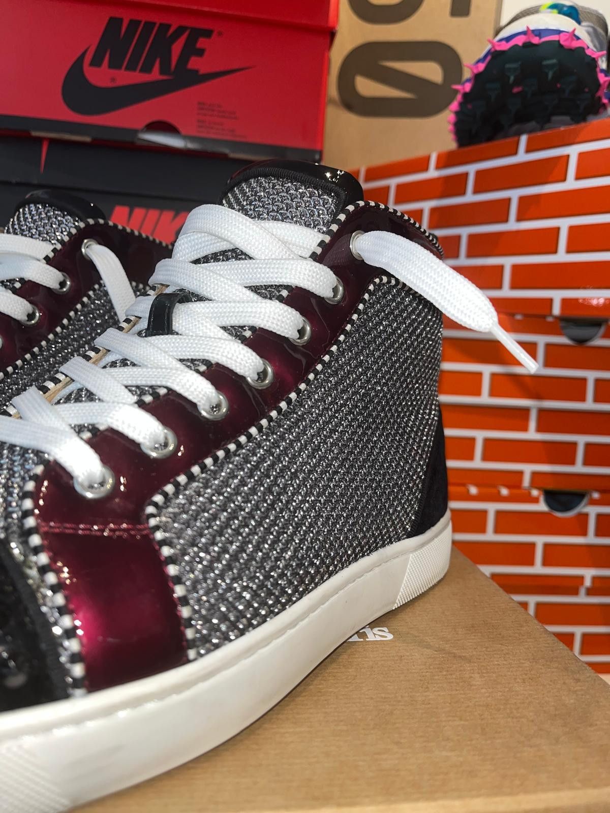 Christian Louboutin Christian Louboutin Woman’s High Top Trainers 39 1/2 Size US 8.5 / IT 38.5 - 3 Thumbnail