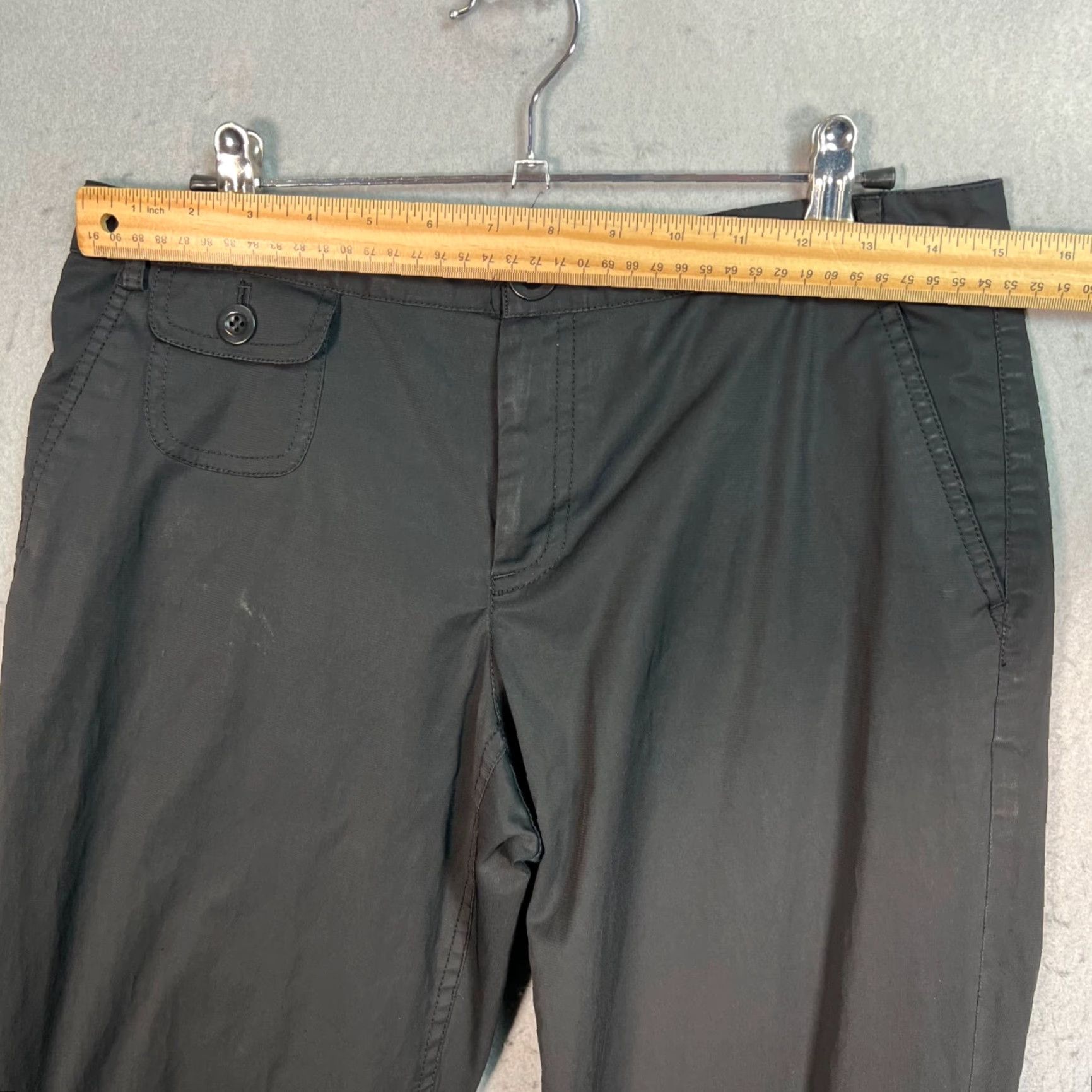 J.Crew VINTAGE J.CREW Chino Pants Womens Size 4 Black Straight-Leg 30in Inseam Cotton Blend Summer Casual Womens Size 27" / US 4 / IT 40 - 4 Thumbnail