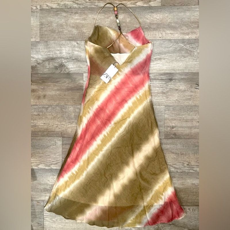 ZARA Cowl Neck Long Dress NWT (M)