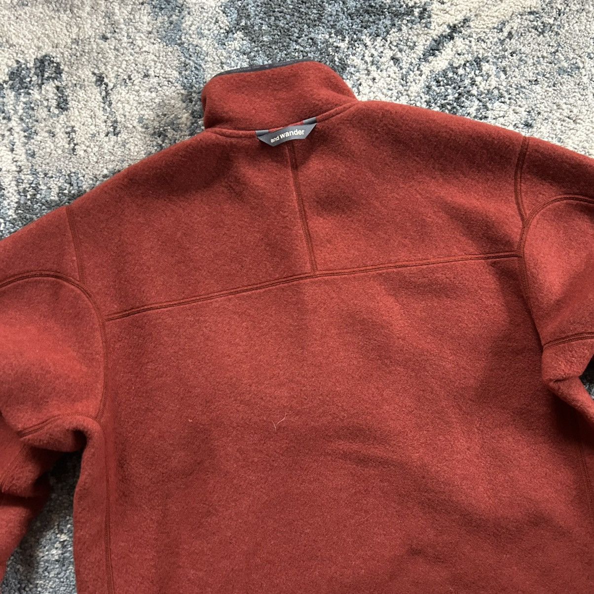 And Wander 574-1281098 2021 and wander wool fleece pullover quartersnap Size US M / EU 48-50 / 2 - 12 Thumbnail