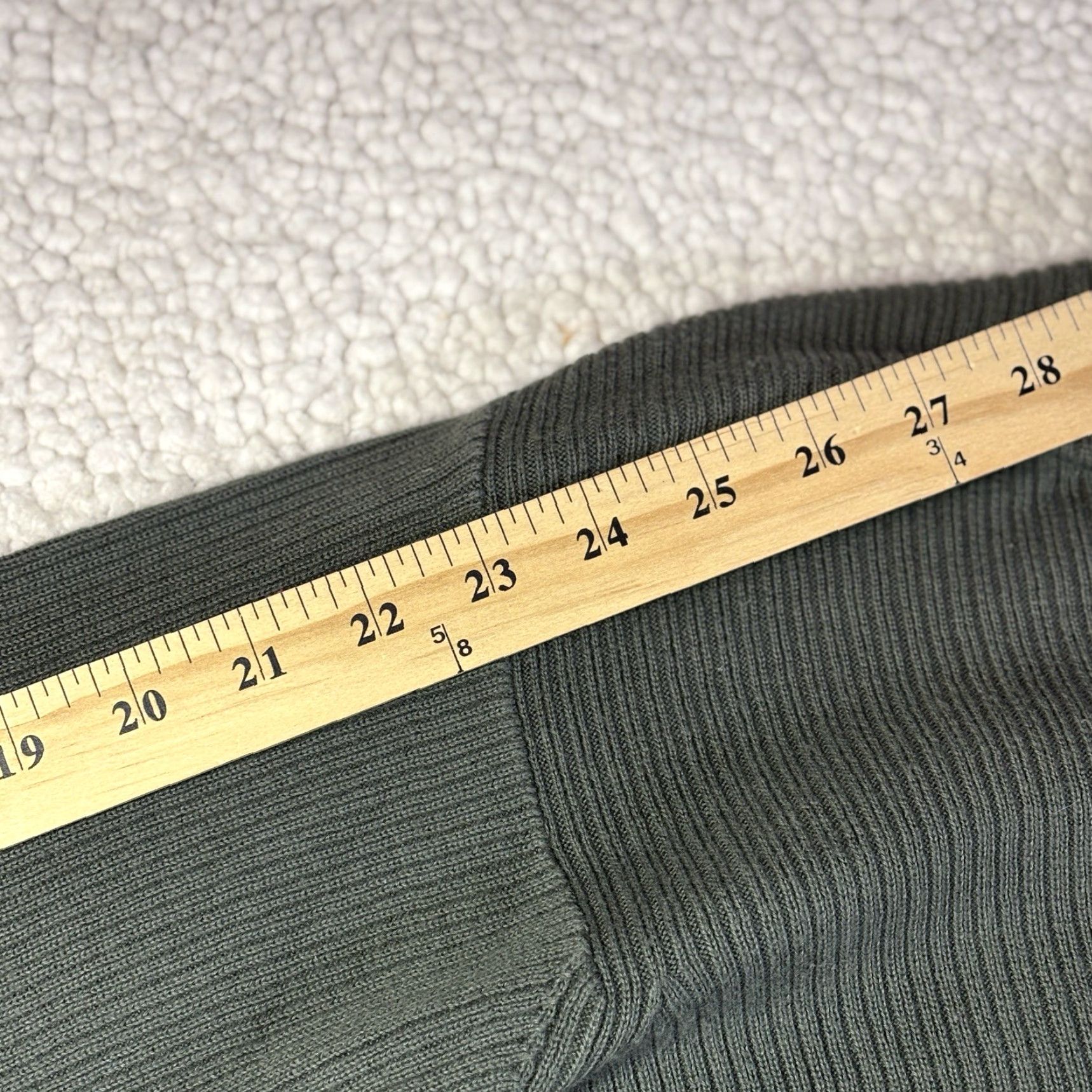 Gap VINTAGE Gap Sweater Mens Large Green V-Neck Ribbed Hong Kong Cotton 90s Pullover Womens? No gender given. Size US M / EU 48-50 / 2 - 5 Thumbnail