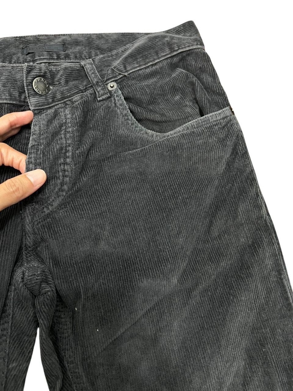 Designer × Prada Vintage Prada Tight Fit Stretchable Corduroy Pants Size US 28 / EU 44 - 8 Thumbnail