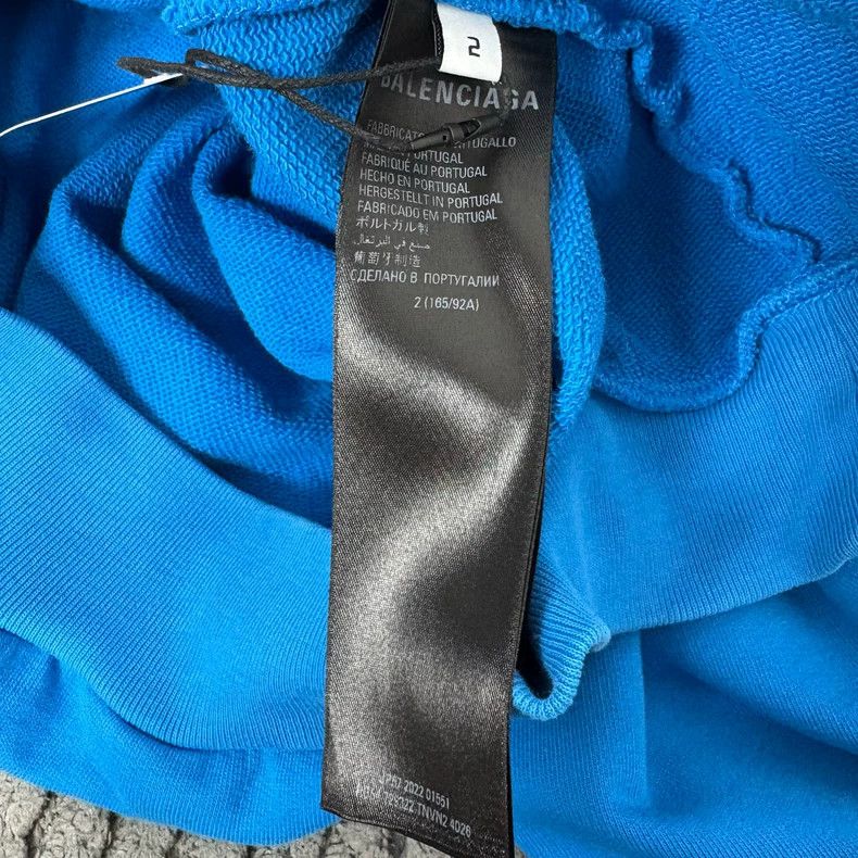 Balenciaga Balenciaga Limited light blue hoodie sweater Size US M / EU 48-50 / 2 - 4 Thumbnail