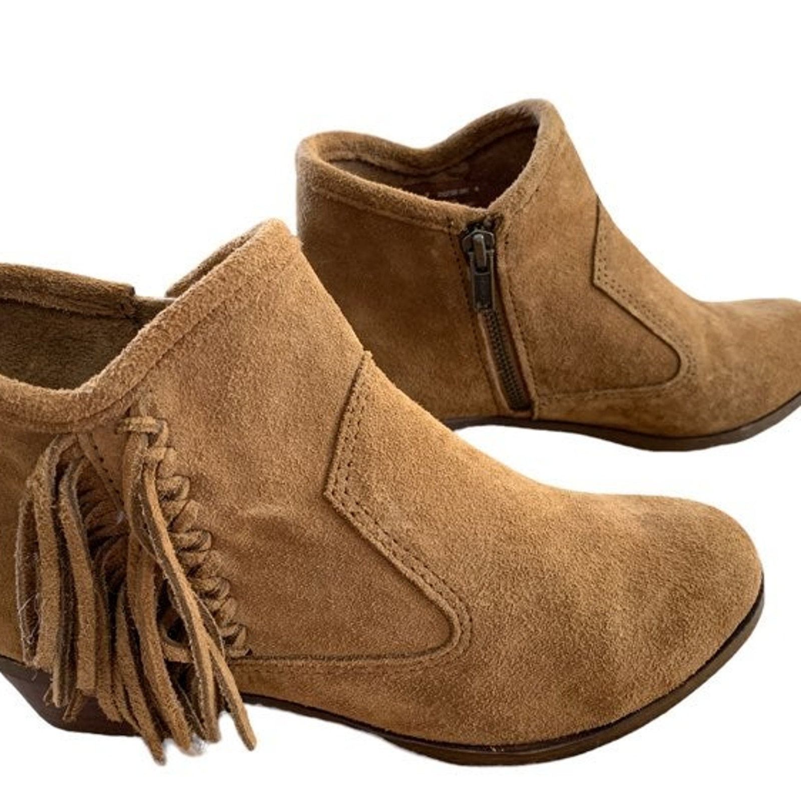 Minnetonka Minnetonka Womens 7 Leather Ankle booties Side Zipper Size US 7 / IT 37 - 1 Thumbnail
