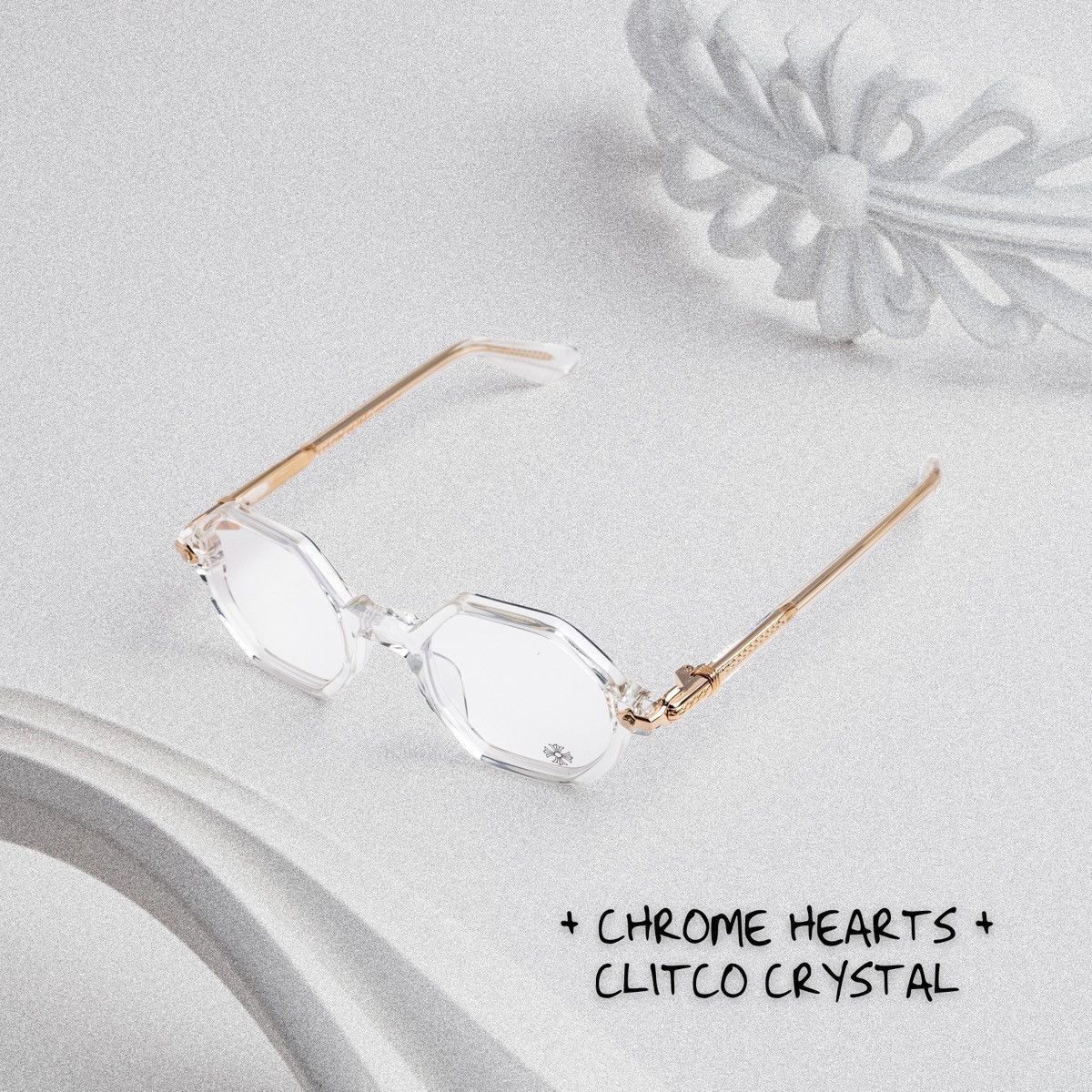 Chrome Hearts CHROME HEARTS CLITCO CRYSTAL GLASSES Size ONE SIZE - 1 Thumbnail