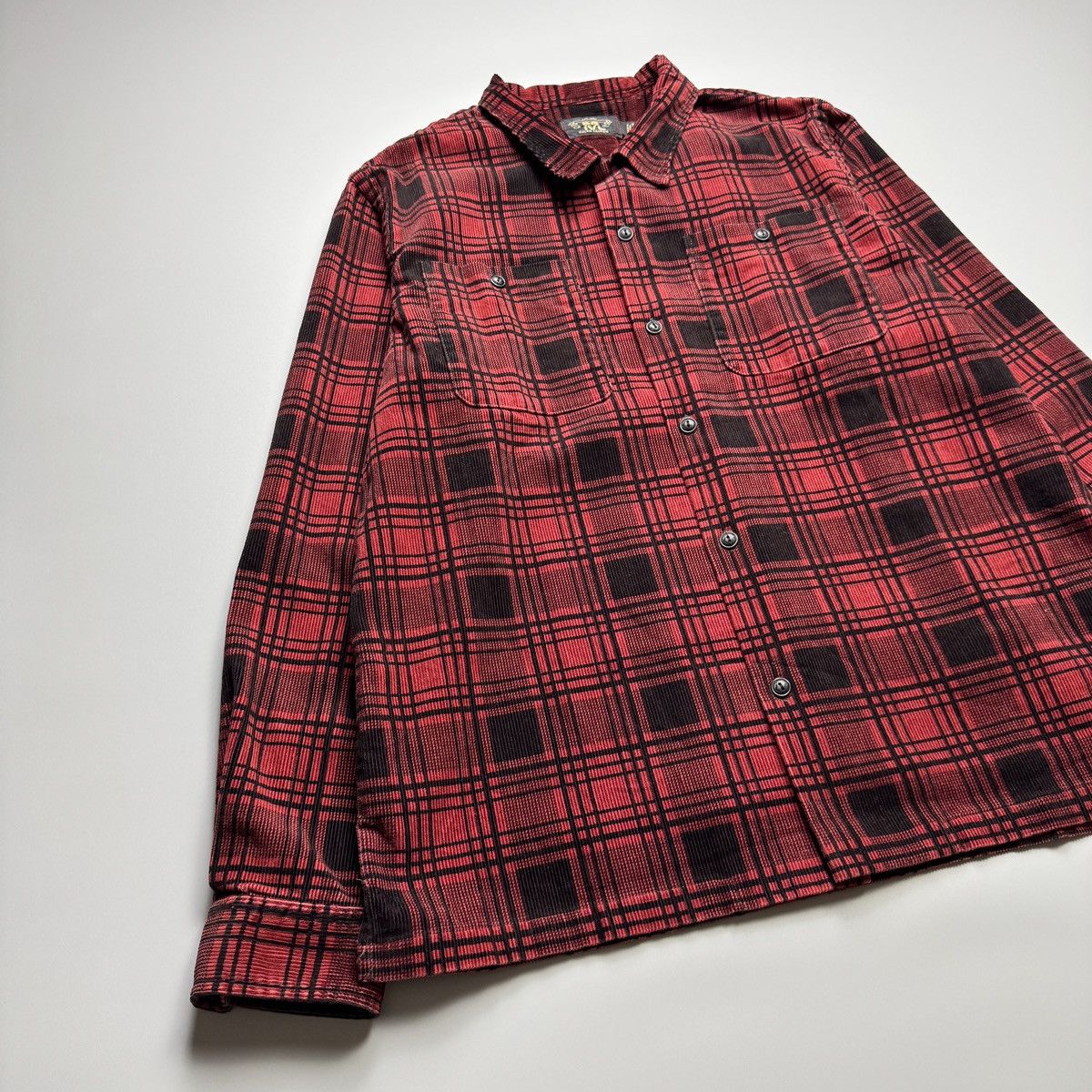 RRL Ralph Lauren RRL - Corduroy Monterey Checked Camp Shirt Size US XL / EU 56 / 4 - 4 Thumbnail