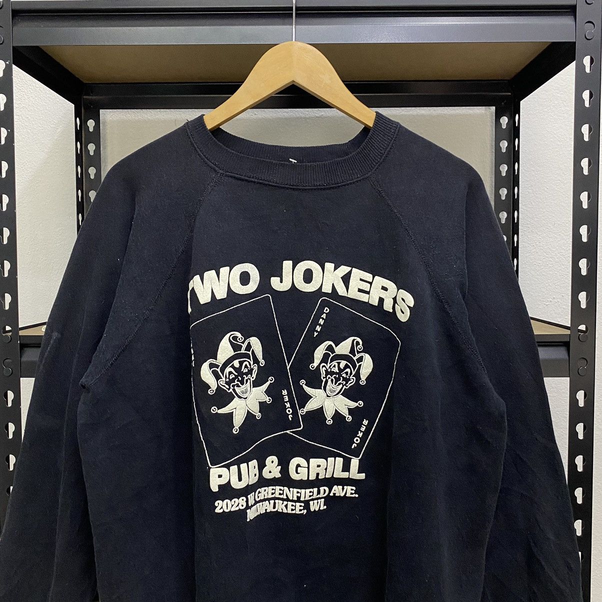Hanes × Vintage Vintage Joker Sweatshirt 90s❗️ Size US L / EU 52-54 / 3 - 2 Thumbnail