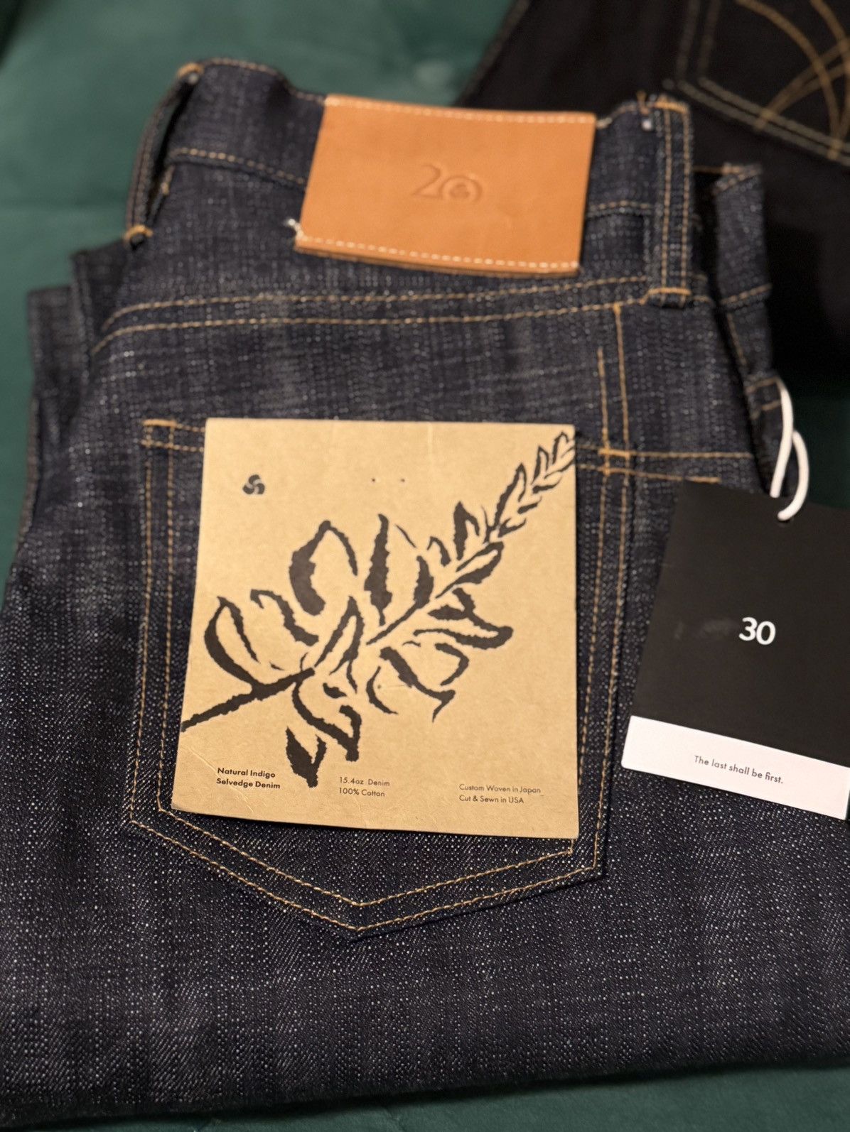 3sixteen 3sixteen 20 year anniversary natural indigo dye Size US 30 / EU 46 - 1 Thumbnail
