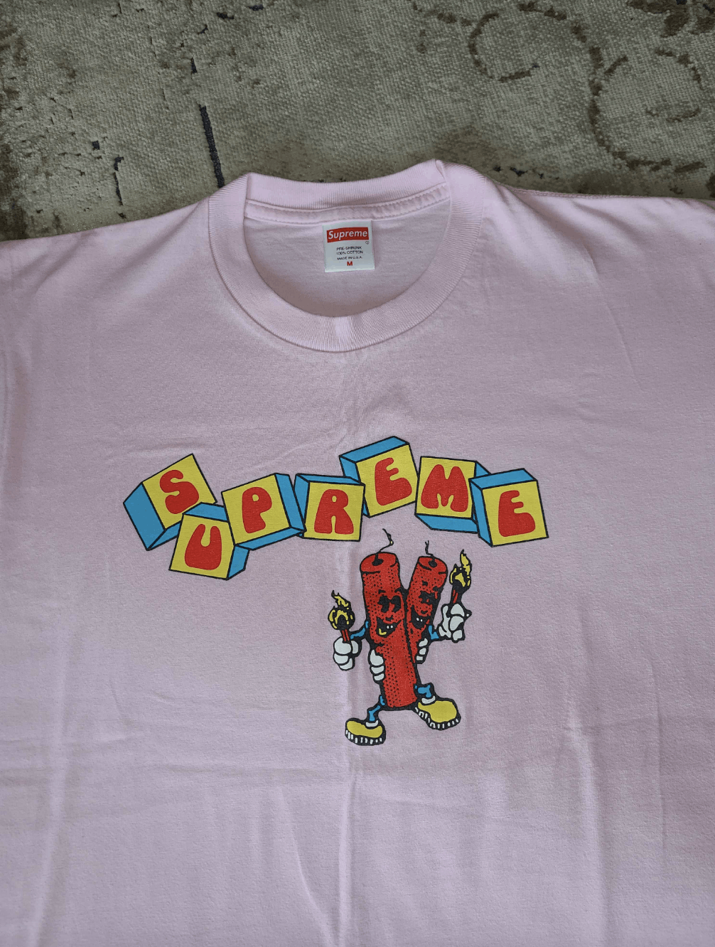 Supreme Supreme Dynamite Tee Light Pink SS 2019 T Shirt Medium Size US M / EU 48-50 / 2 - 2 Thumbnail