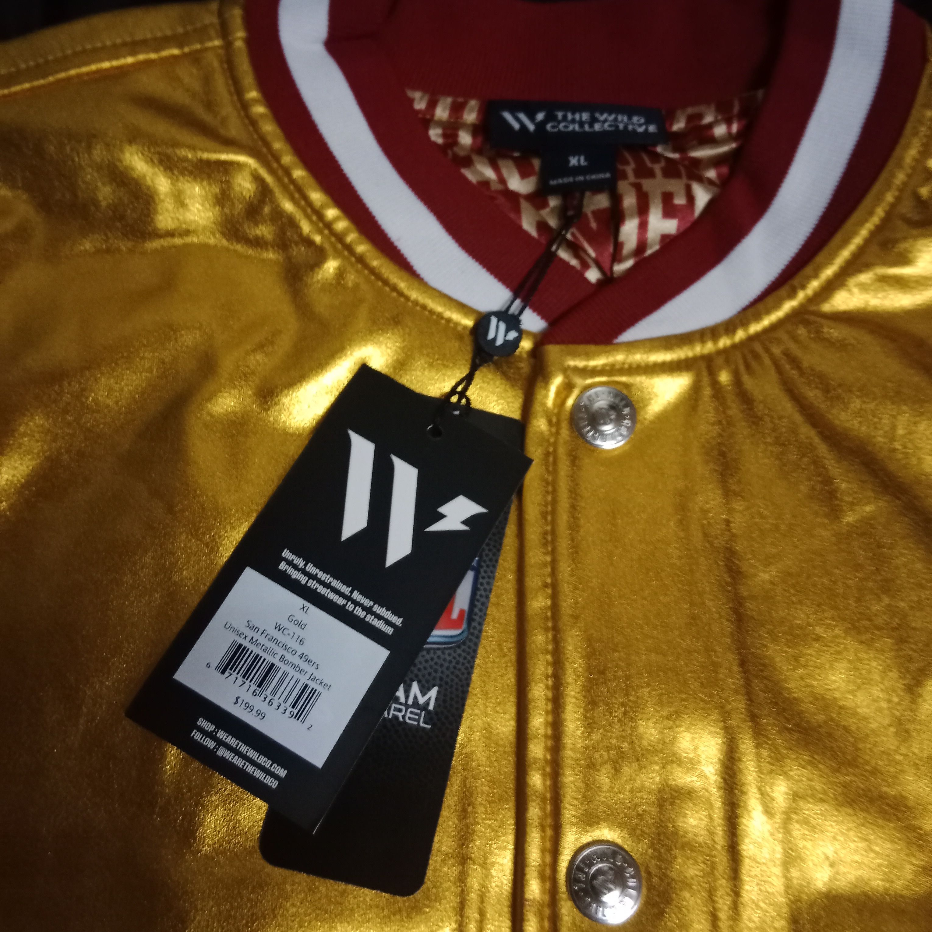The Wild Collective San Francisco 49ers Bomber Jacket