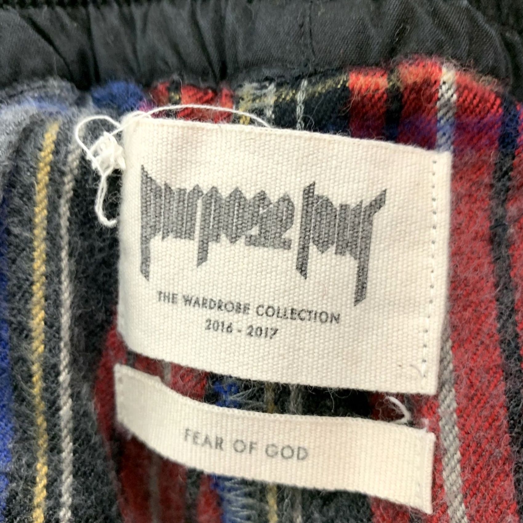 Fear of God FEAR OF GOD Size S Grey Red Plaid Drawstring Casual Pants Mens Size US 29 - 4 Thumbnail