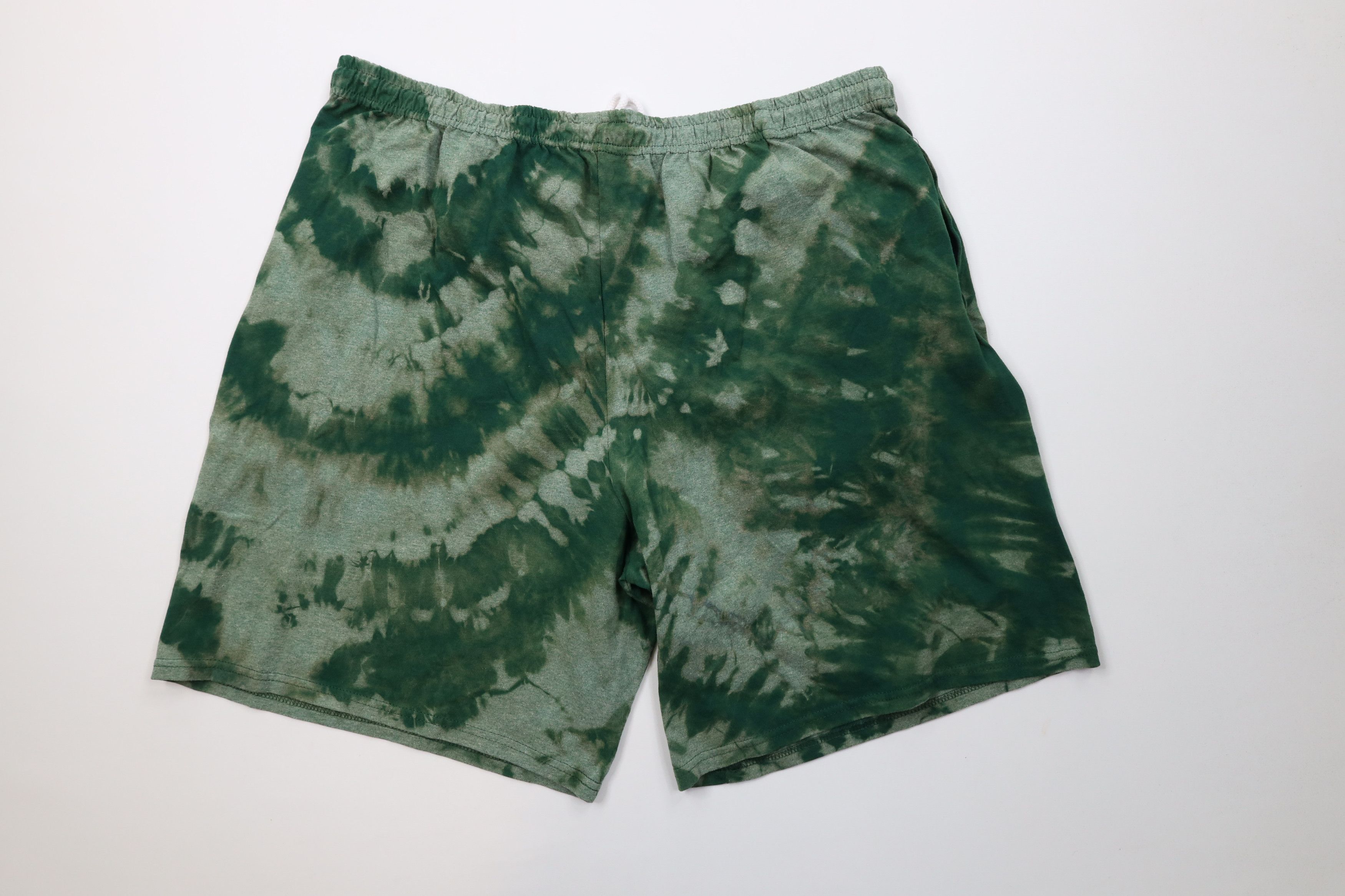 Vintage Vintage Y2K Streetwear Above Knee Dad Shorts Trippy Green Size US 38 / EU 54 - 7 Thumbnail