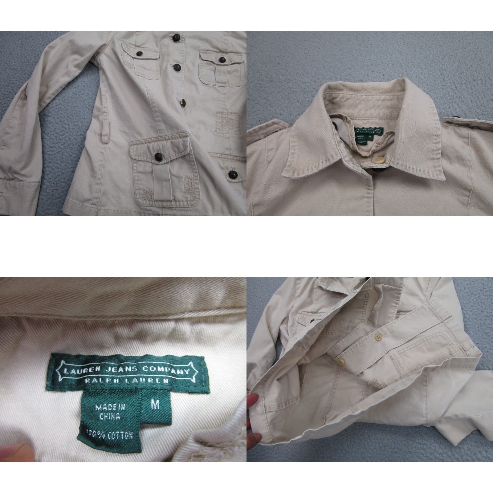 Ralph Lauren VINTAGE Ralph Lauren Military Jacket Patchwork Repaired Safari Grunge y2k Utility Size M / US 6-8 / IT 42-44 - 8 Thumbnail