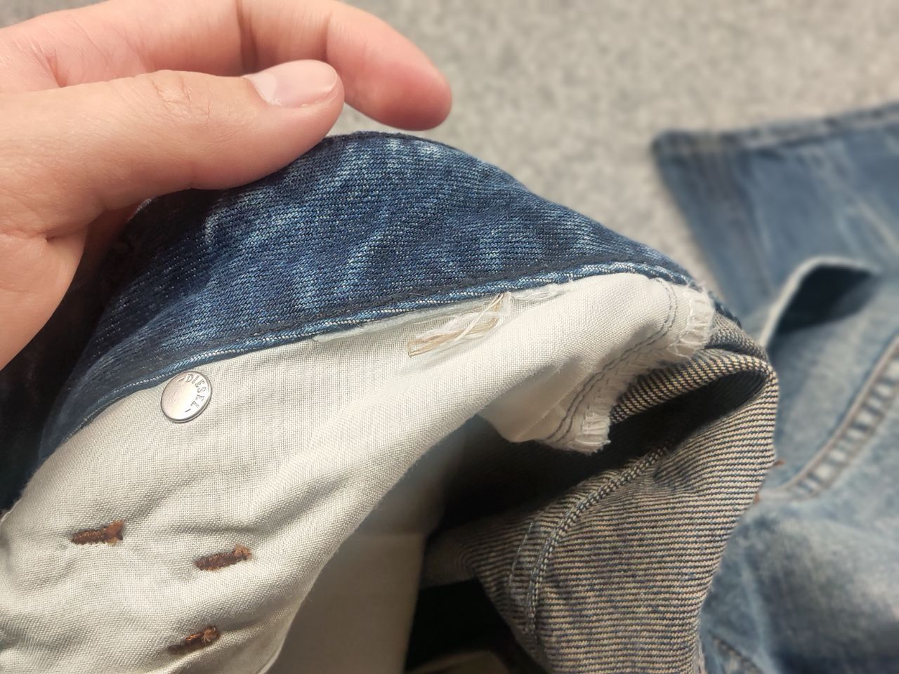 Diesel Diesel fayza relaxed low waist Distressed Denim Blue Jeans Size US 32 / EU 48 - 19 Thumbnail