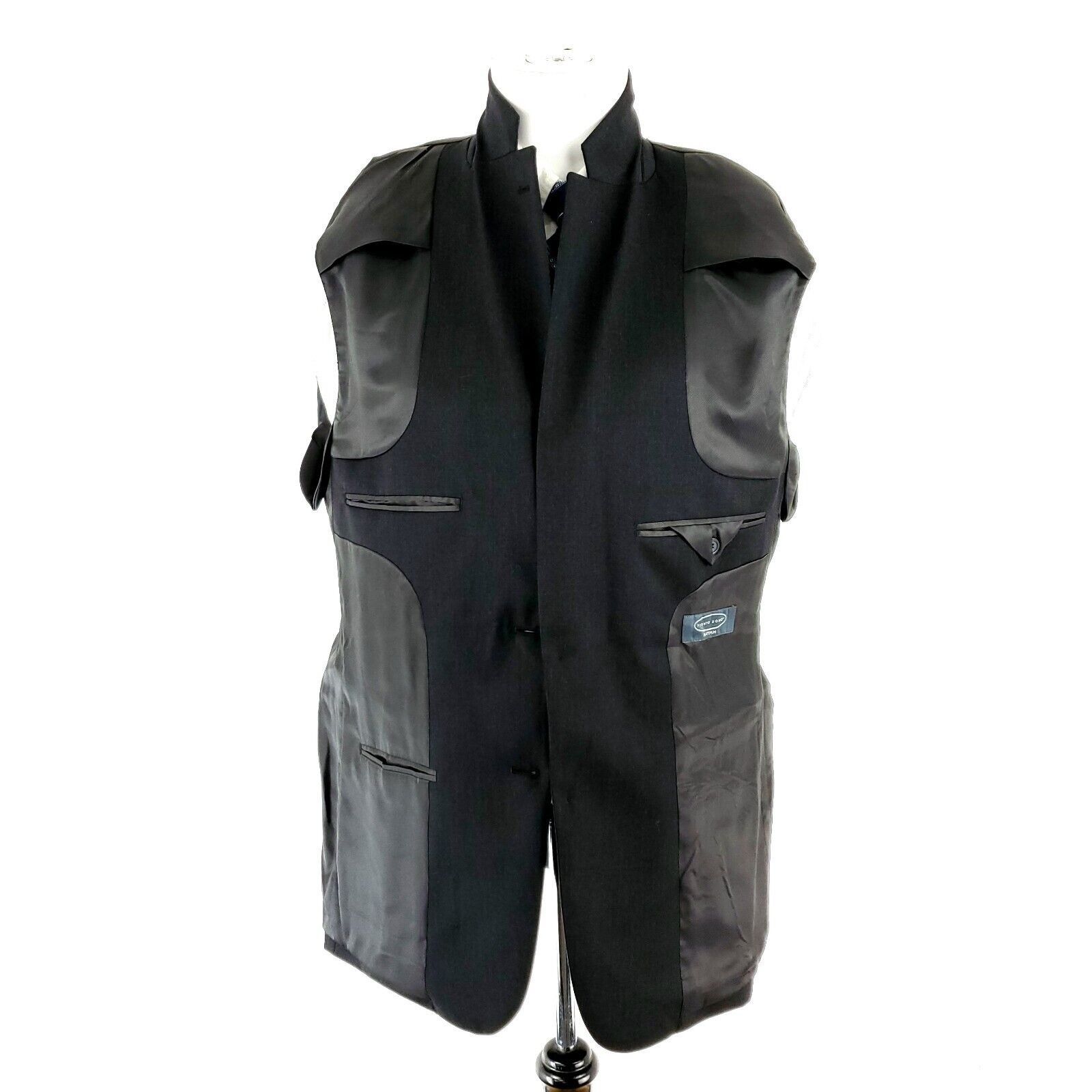 Pronto Uomo Pronto Uomo Platinum Wool 2 Button Blazer 40R Charcoal Gray Size 40R - 9 Thumbnail
