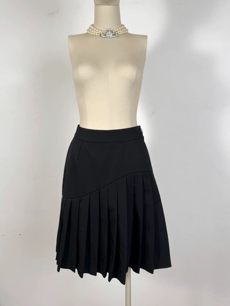 Vivienne Westwood Vivienne Westwood size1 Black wool pleated dress skirt Size 26" / US 2 / IT 38 - 2 Thumbnail