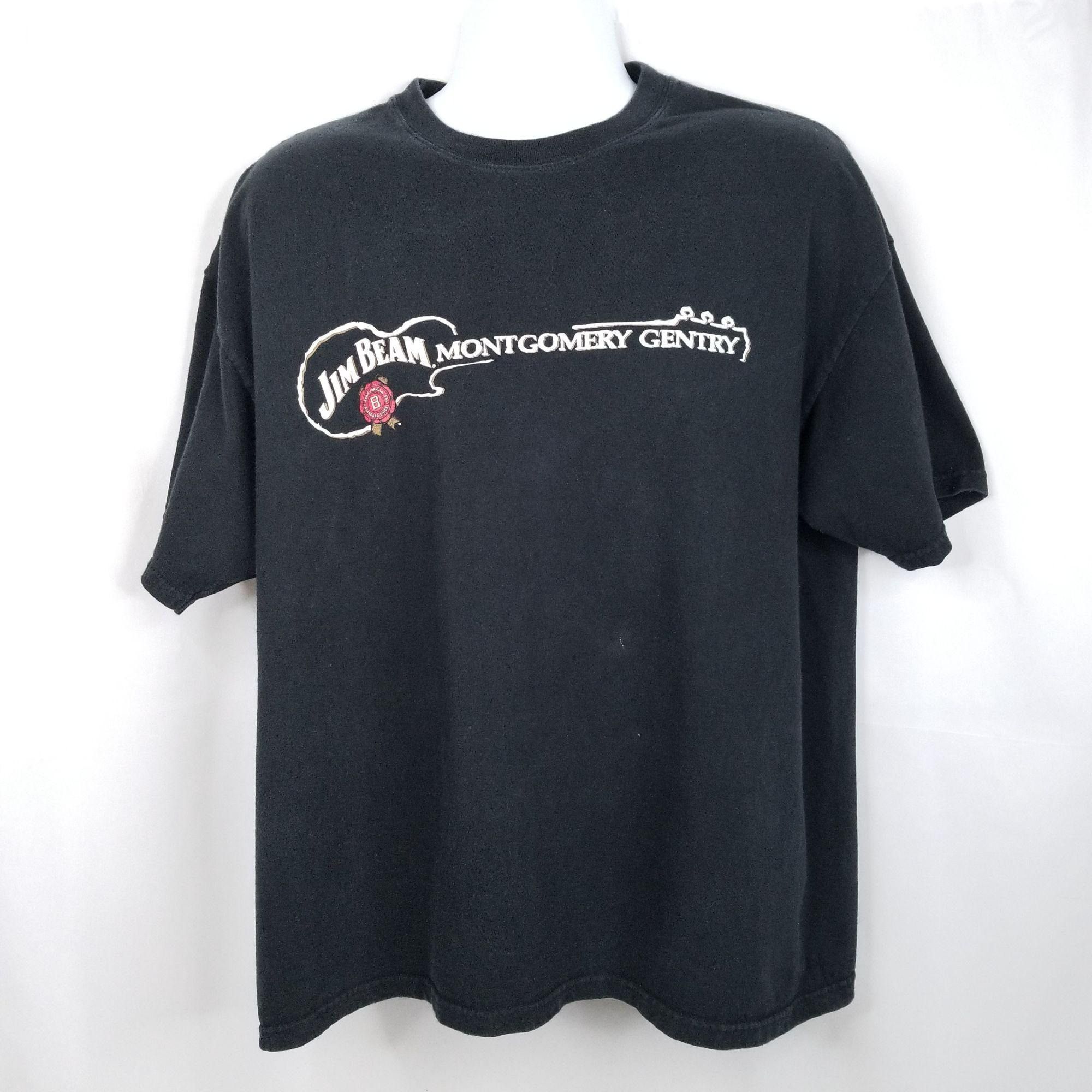 Hanes Montgomery Gentry Jim Beam Chicago Shirt XL Double Sided Size US XL / EU 56 / 4 - 5 Thumbnail