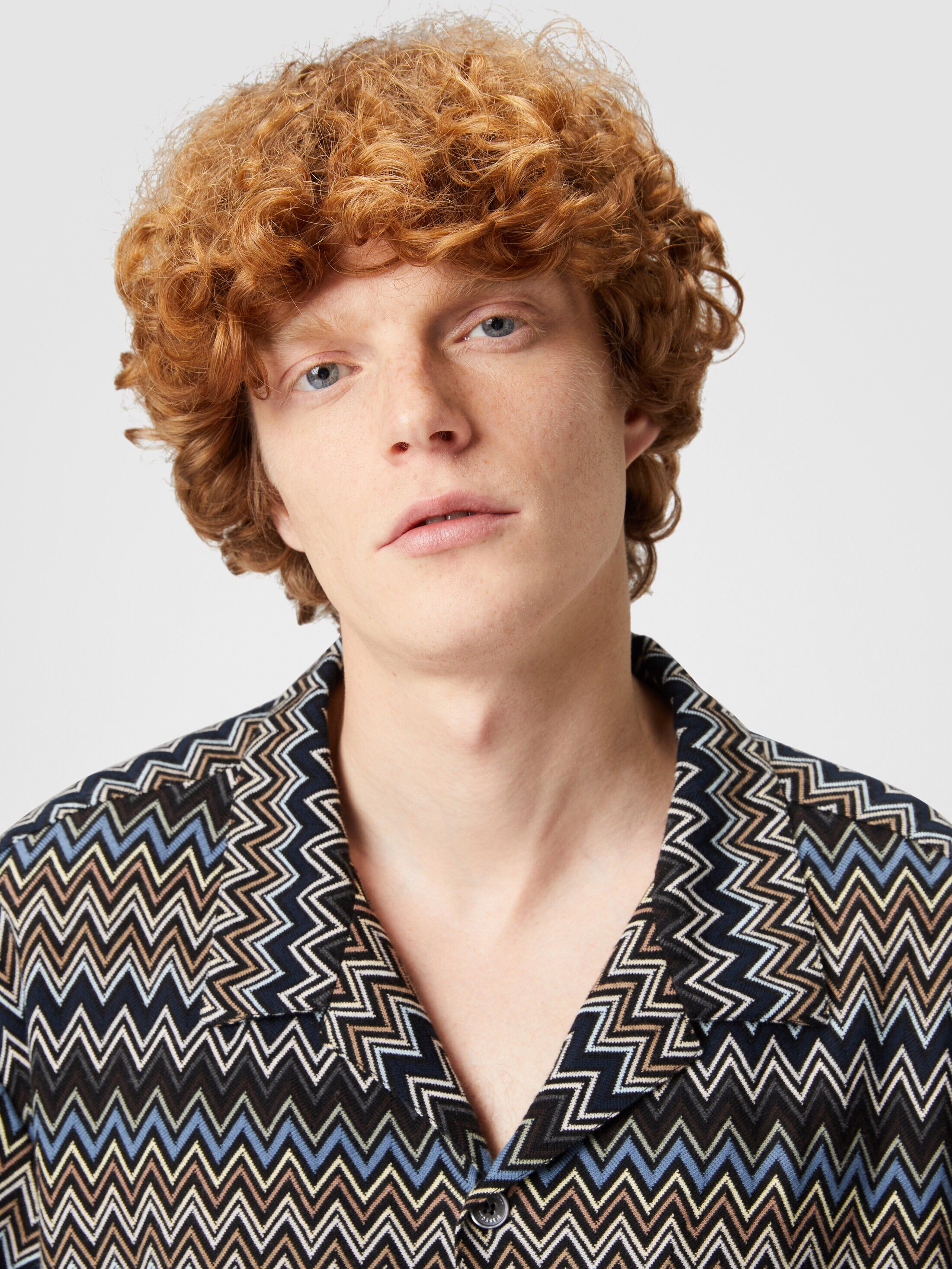 Missoni o1mle0925 Zig Zag Bowling Shirt in Multicolor Size US M / EU 48-50 / 2 - 5 Thumbnail