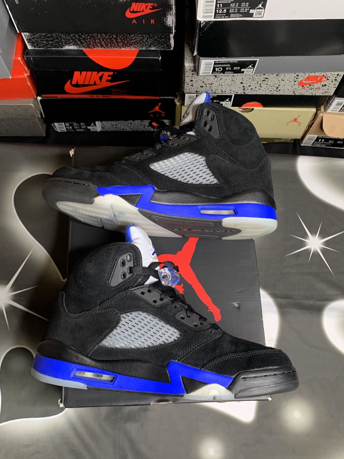 Jordan Brand Air Jordan 5 Retro Racer Blue Size US 9.5 / EU 42-43 - 2 Thumbnail