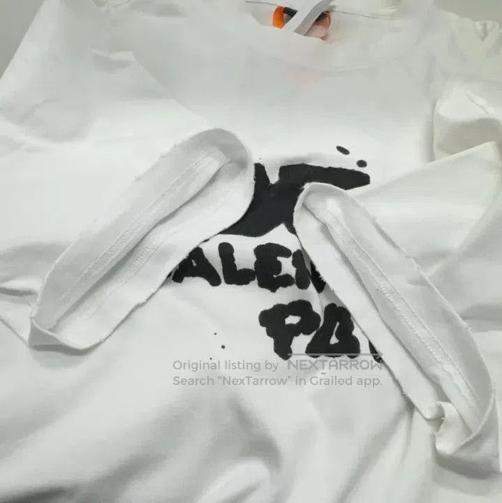 Balenciaga Balenciaga SS23 White Logo Graphic T. Size US M / EU 48-50 / 2 - 9 Thumbnail
