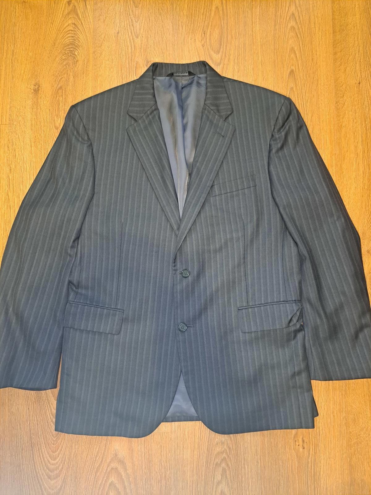 Jos. A. Bank Jos A Bank 2 Piece Suit 41R 34x29 Gray Striped Silk Wool Size 40R - 2 Thumbnail