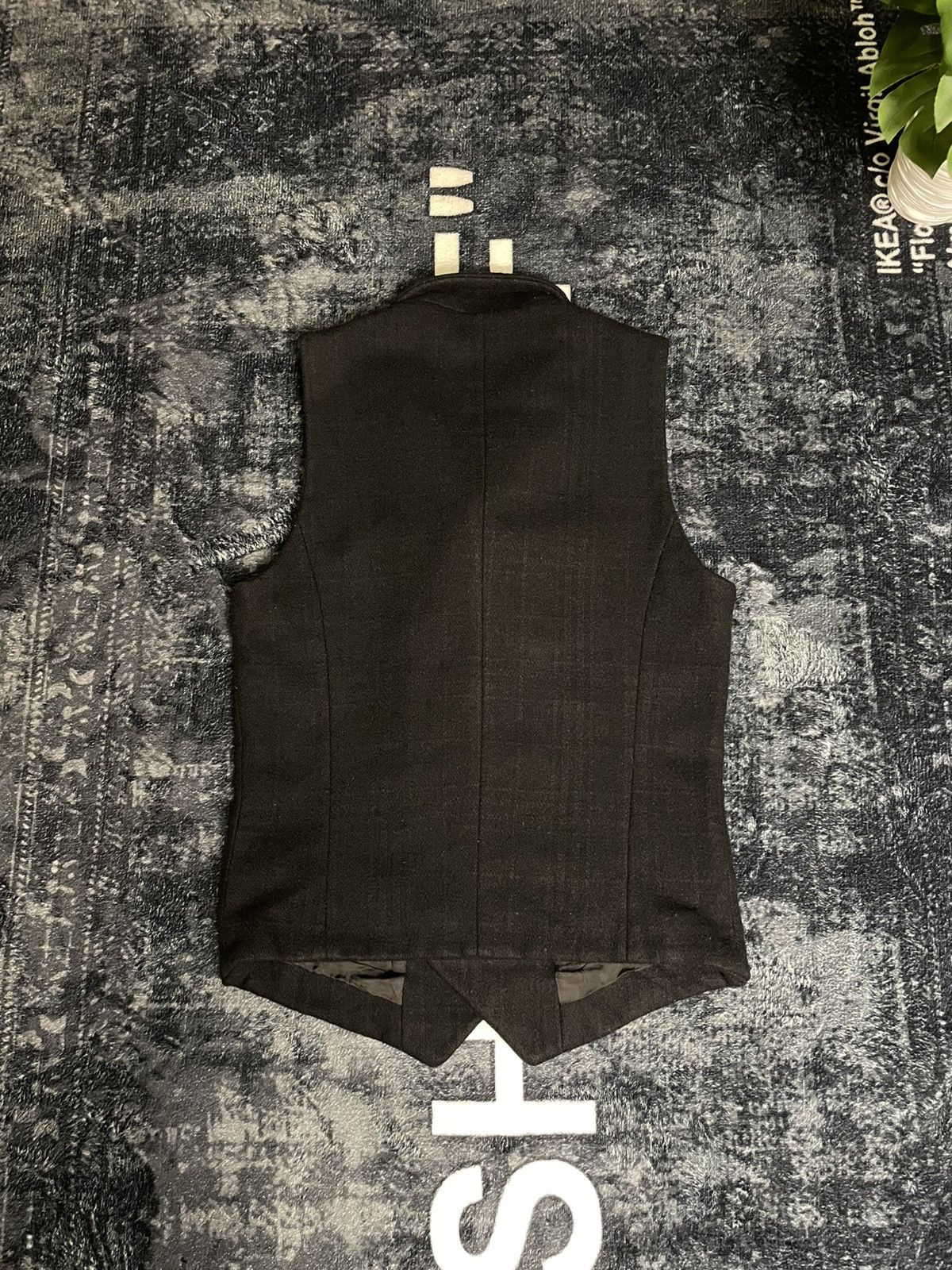 Number (N)ine × Pledge Pledge Wool Plaid Vest Size 38S - 9 Thumbnail