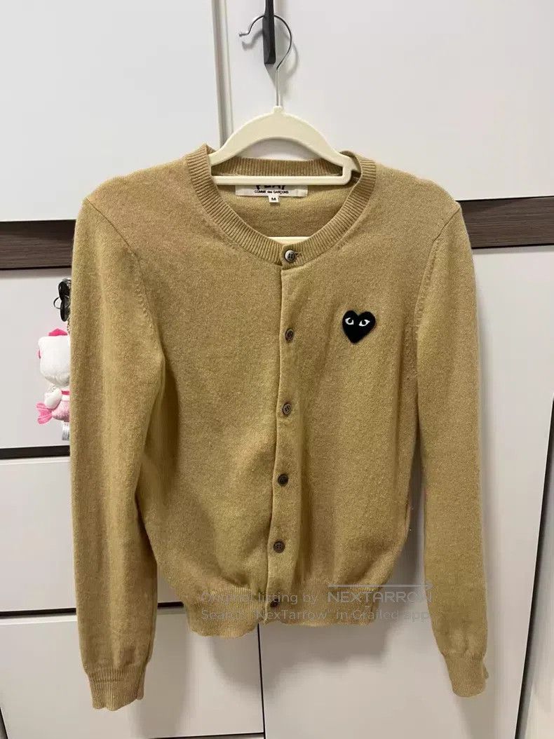 Comme des Garcons Comme Des Garcons Black Heart Knit Cardigan Size M / US 6-8 / IT 42-44 - 1 Thumbnail