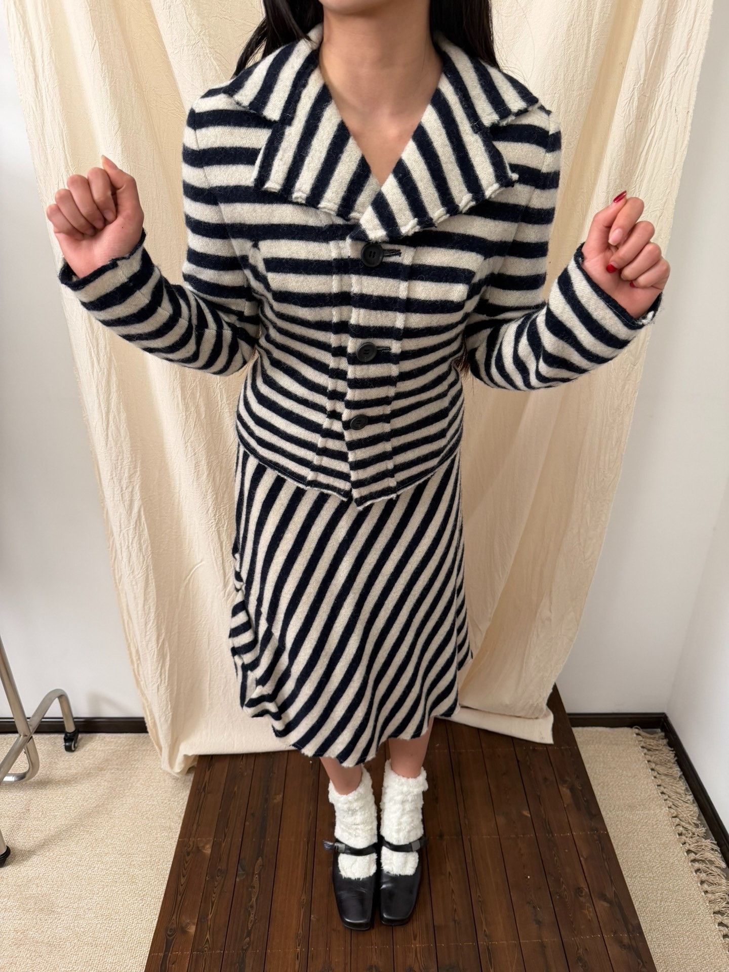 Junya Watanabe Junya Watanabe Wool Striped Suit Size 34" / US 12 / IT 48 - 1 Thumbnail