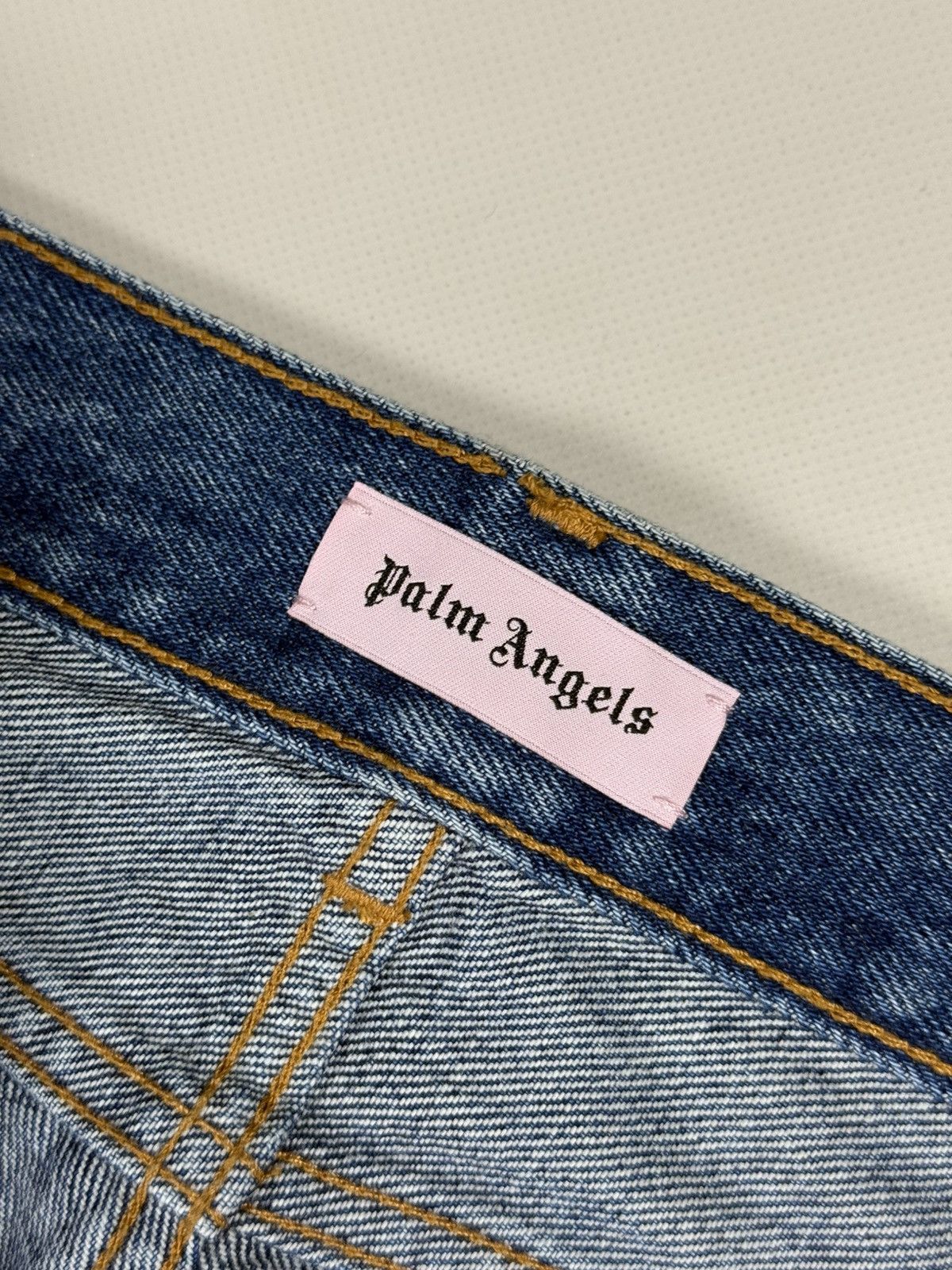 Palm Angels BNWT! Palm Angels Ladies Denim Rainbow Medium Wash Jeans Size 26" / US 2 / IT 38 - 14 Thumbnail