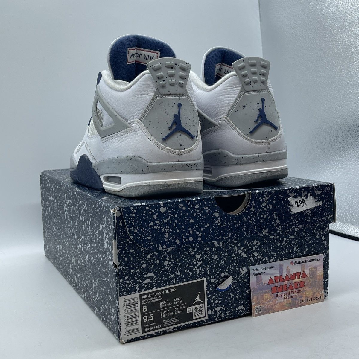 Jordan Brand Air Jordan 4 midnight navy Size US 8 / EU 41 - 4 Thumbnail