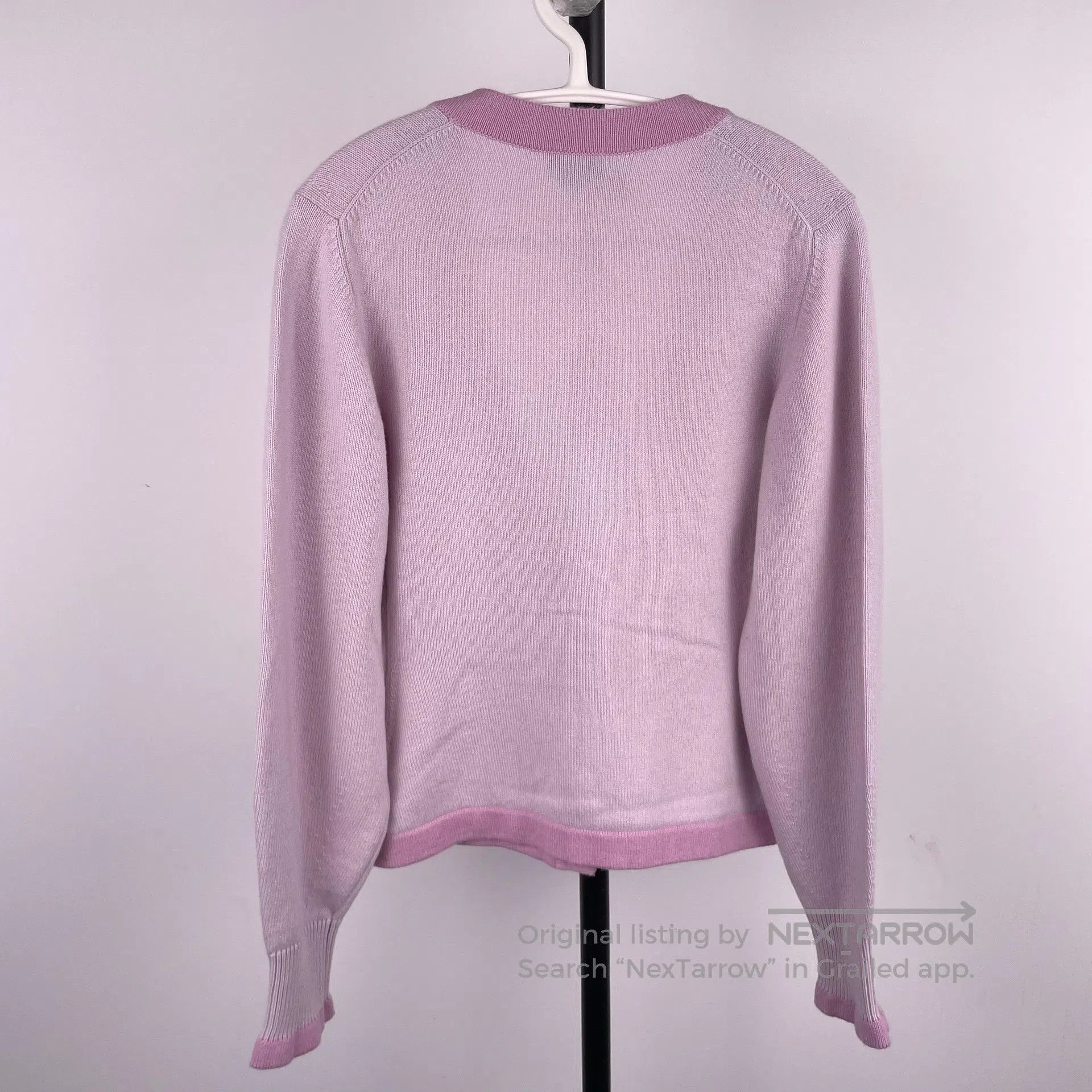 Chanel Chanel Cashmere cardigan with eggplant purple mixed design Size XXS / US 00 / IT 34 - 7 Thumbnail