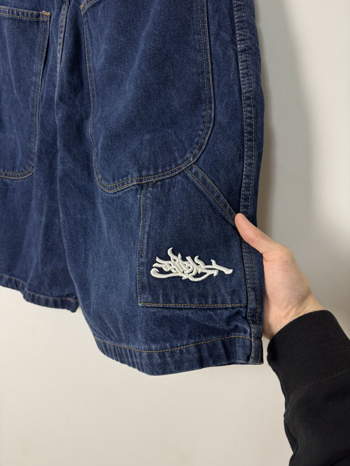 Tribal Streetwear Vintage 00s Tribal Streetwear Denim Shorts Baggy jnco style Size US 34 / EU 50 - 10 Thumbnail