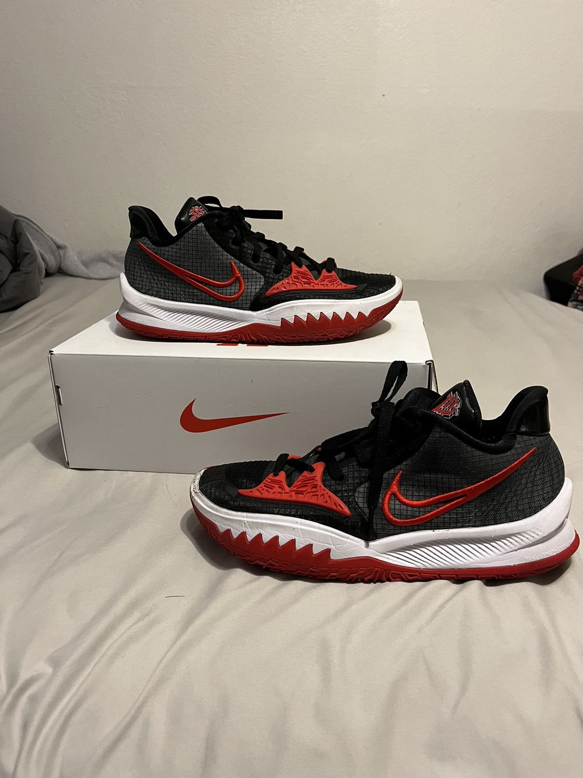 image of Nike Kyrie Low 4 Tb University Red Shoes, Men's (Size 9)