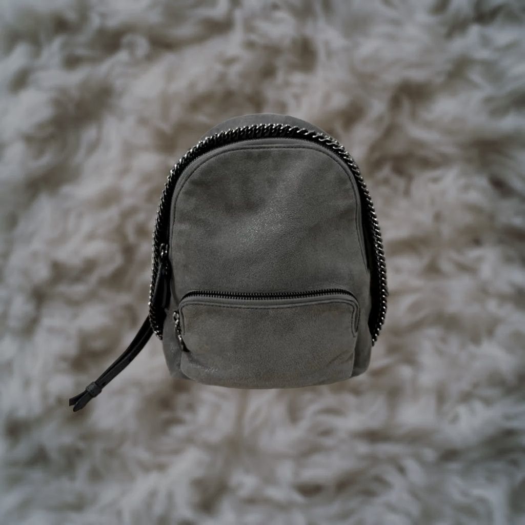 falabella mini backpack silver Stella McCartney White  Labellov The Falabella mini tote by Stella McCartney embodies luxury in the realm of handbags Mini Backpack Gray Backpack Purse