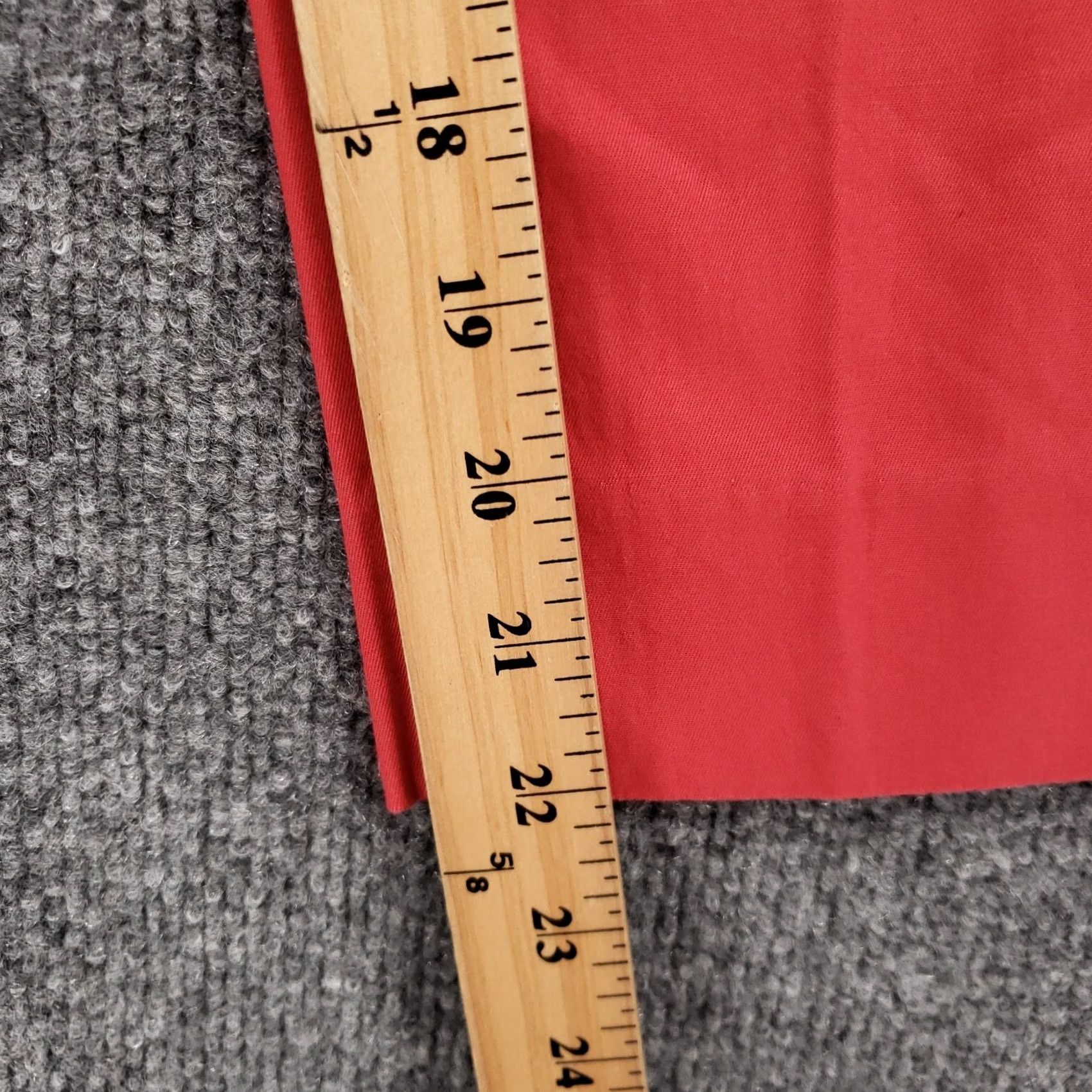 Talbots Talbots Pants Womens 8 Red Flat Front Skimmer Mid Rise Button Hem Pockets Stretch Casual Formal Business 8 Womens Red Skimmer Pants Size 30" / US 8 / IT 44 - 5 Thumbnail