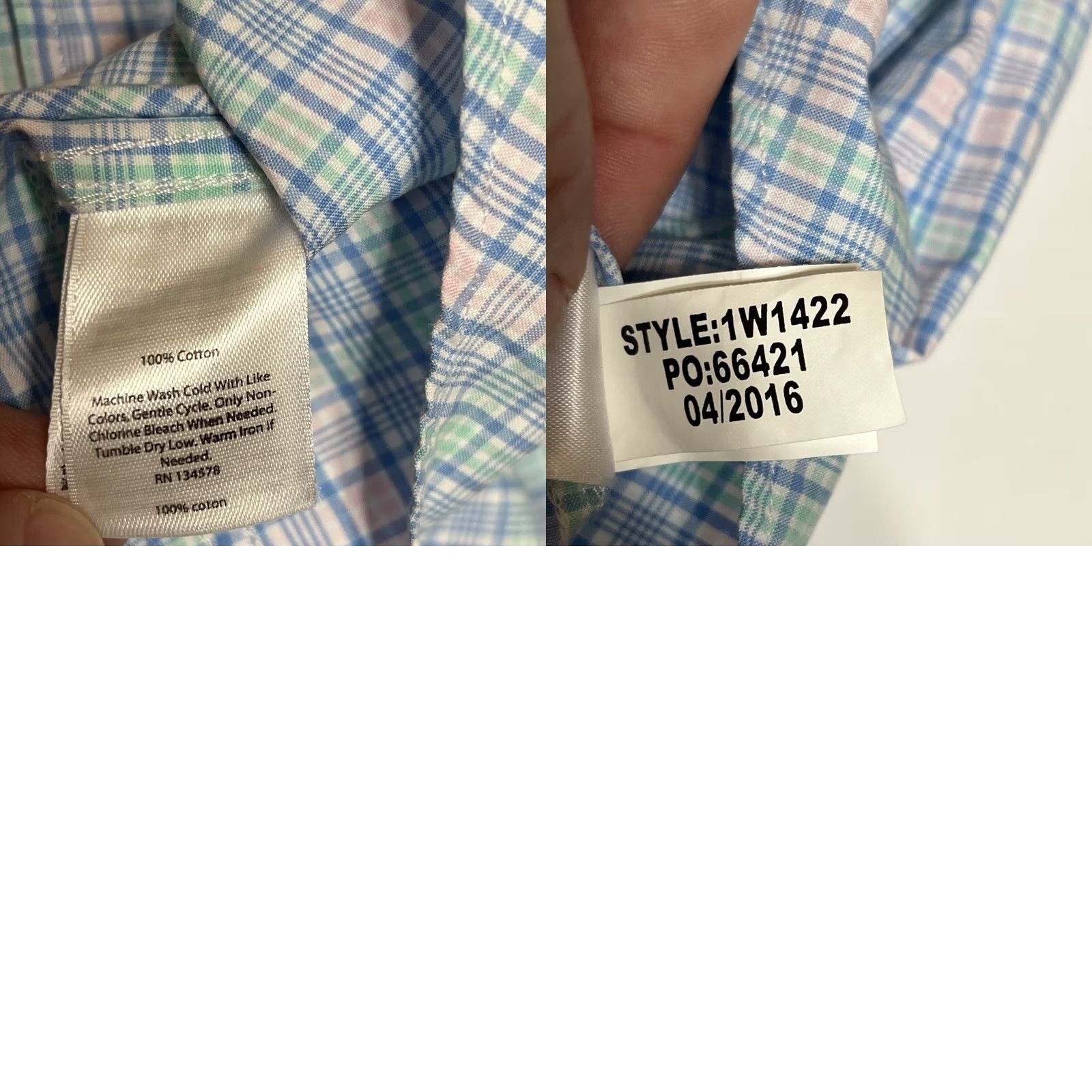 Vineyard Vines Vineyard Vines Men's M Slim Fit Whale Shirt Multicolor Plaid Button-Down Shirt Size US M / EU 48-50 / 2 - 8 Thumbnail