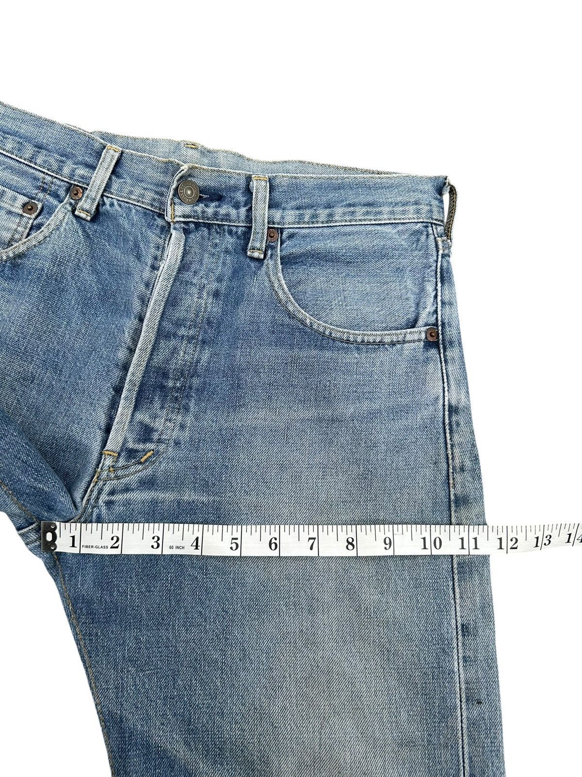 Kapital Vintage Levis Big E Selvedge Distressed Repair Denim Jeans Size US 31 - 18 Thumbnail