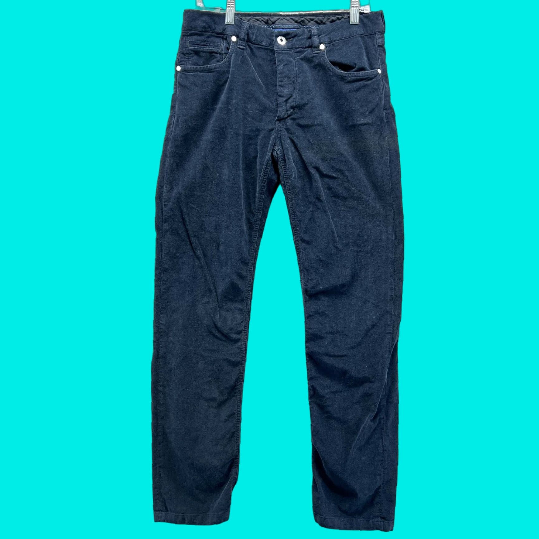 Saks Fifth Avenue Saks Fifth Avenue Pants Mens 32 Blue Corduroy Chino Straight Stretch Casual Size US 32 / EU 48 - 1 Thumbnail