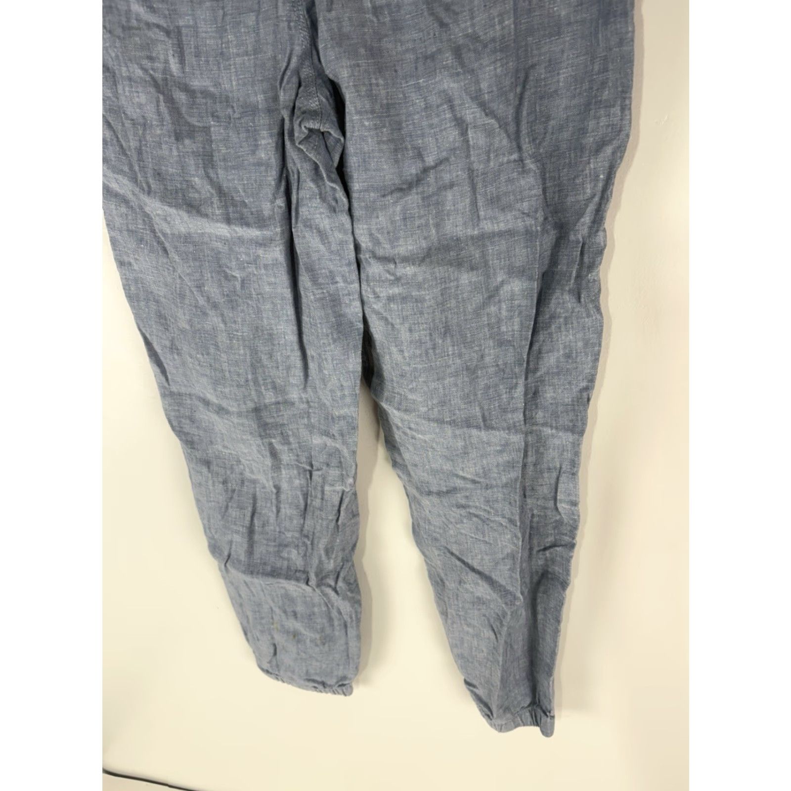 Athleta VINTAGE Athleta Women's Linen Joggers Activewear Casual Tapered Pants Size 2 Blue Size 26" / US 2 / IT 38 - 6 Thumbnail
