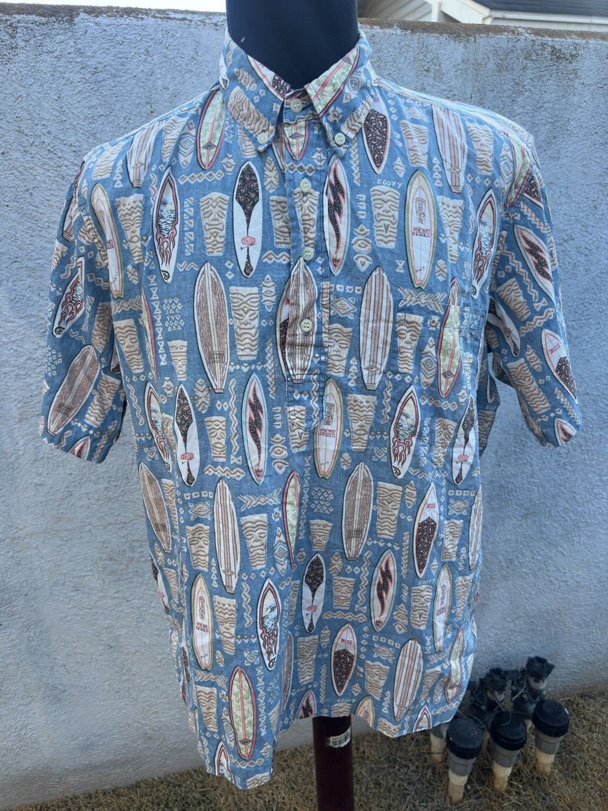 Reyn Spooner Reyn Spooner Art Of Eddy Y Hawaiian Print Men's Large Size US L / EU 52-54 / 3 - 1 Thumbnail